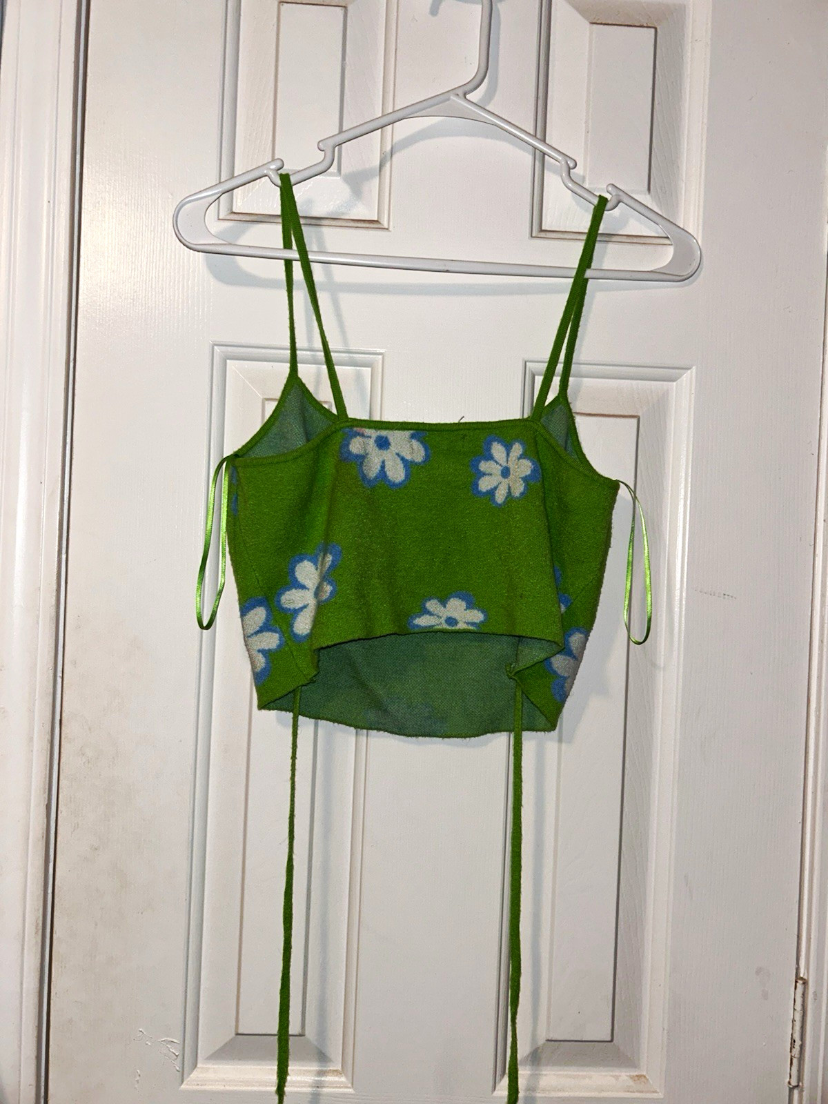 L.A. Hearts Sheer Mesh Floral Spaghetti Strap Square Neck Cami Tank M