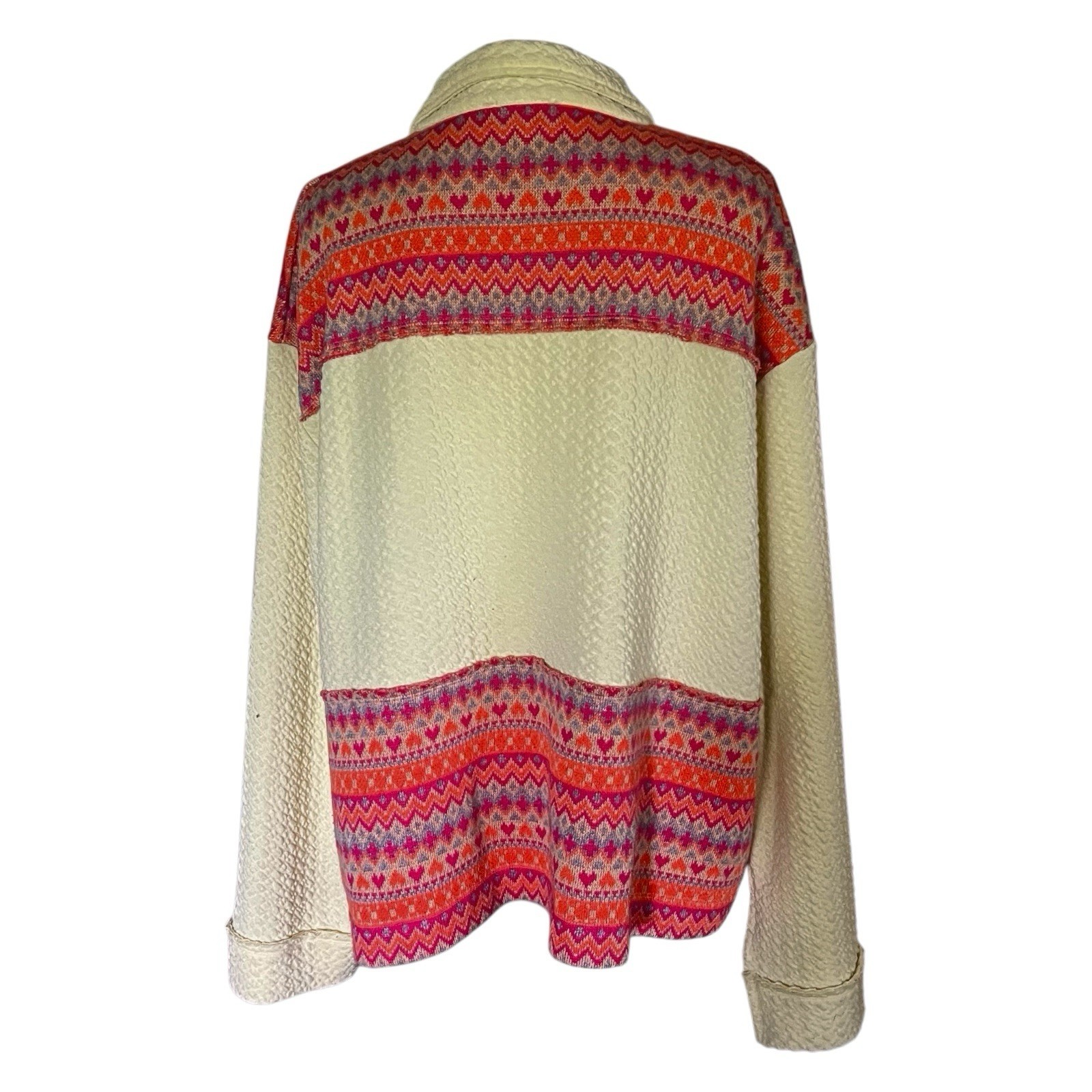 GiGiO Plus Soft and Thick Button front textured Jacket Top. Size 2XL.