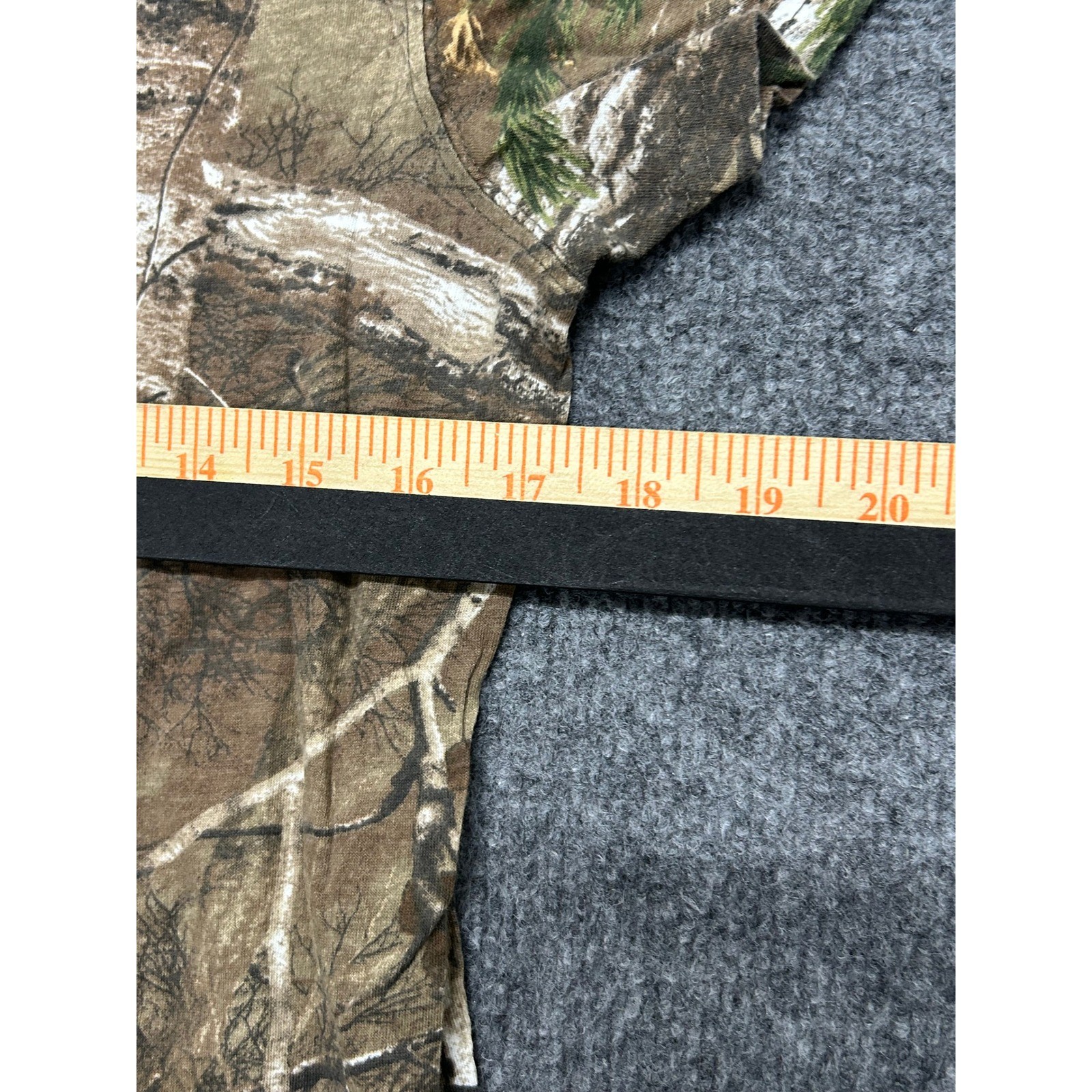 Game Winner T-Shirt Womens Size M Camo V-Neck Cotton Short Sleeve Outdoor