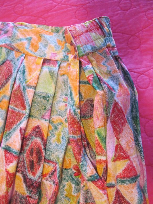 Passports Pier 1 Imports NEW Set 1980 era~NWT LG Blouse & M Skirt~FREE H