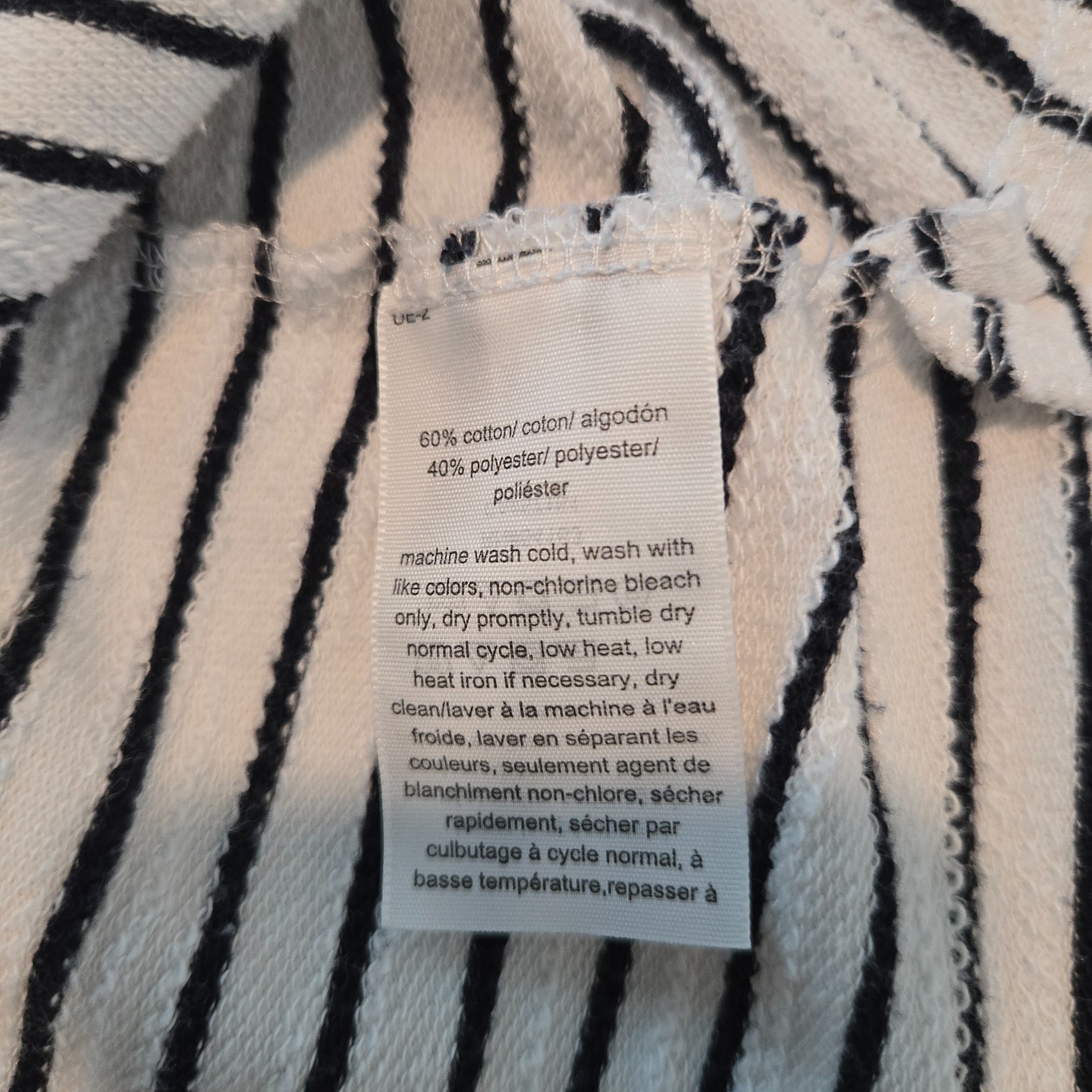 Tommy Hillfiger Womens sweatshirt cowl neck sz XL striped nautical long sleeves