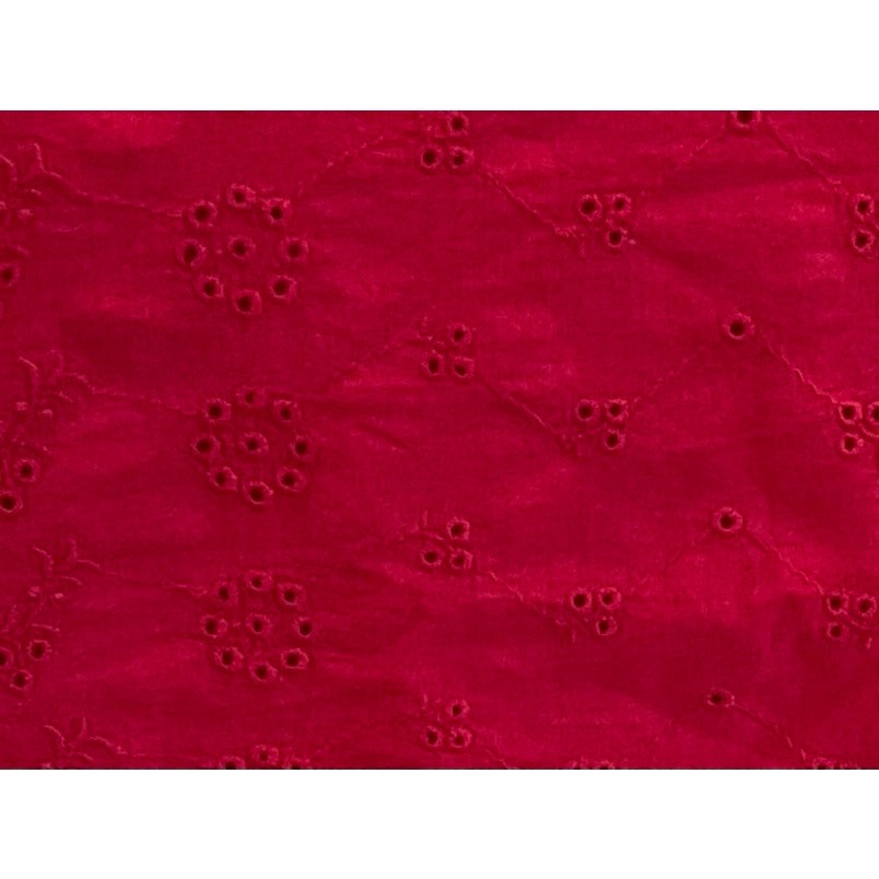 Talbots Red Short Sleeve T-Shirt, Eyelet Detail, Minimalist, Casual, Size LP