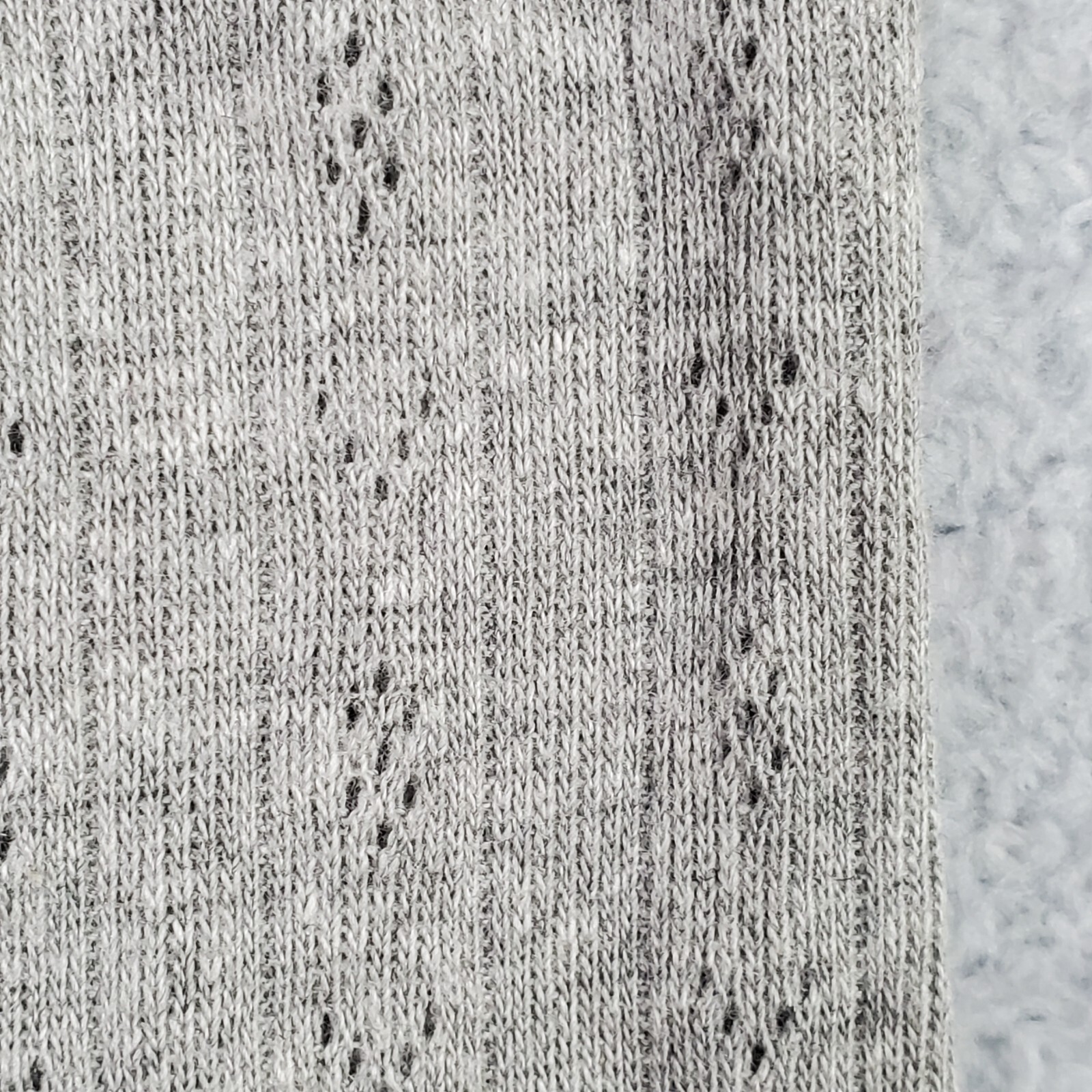 NWT Poof Womens Tank Top Size Small Gray Scoop Neck Button Up Knit Poly Cotton
