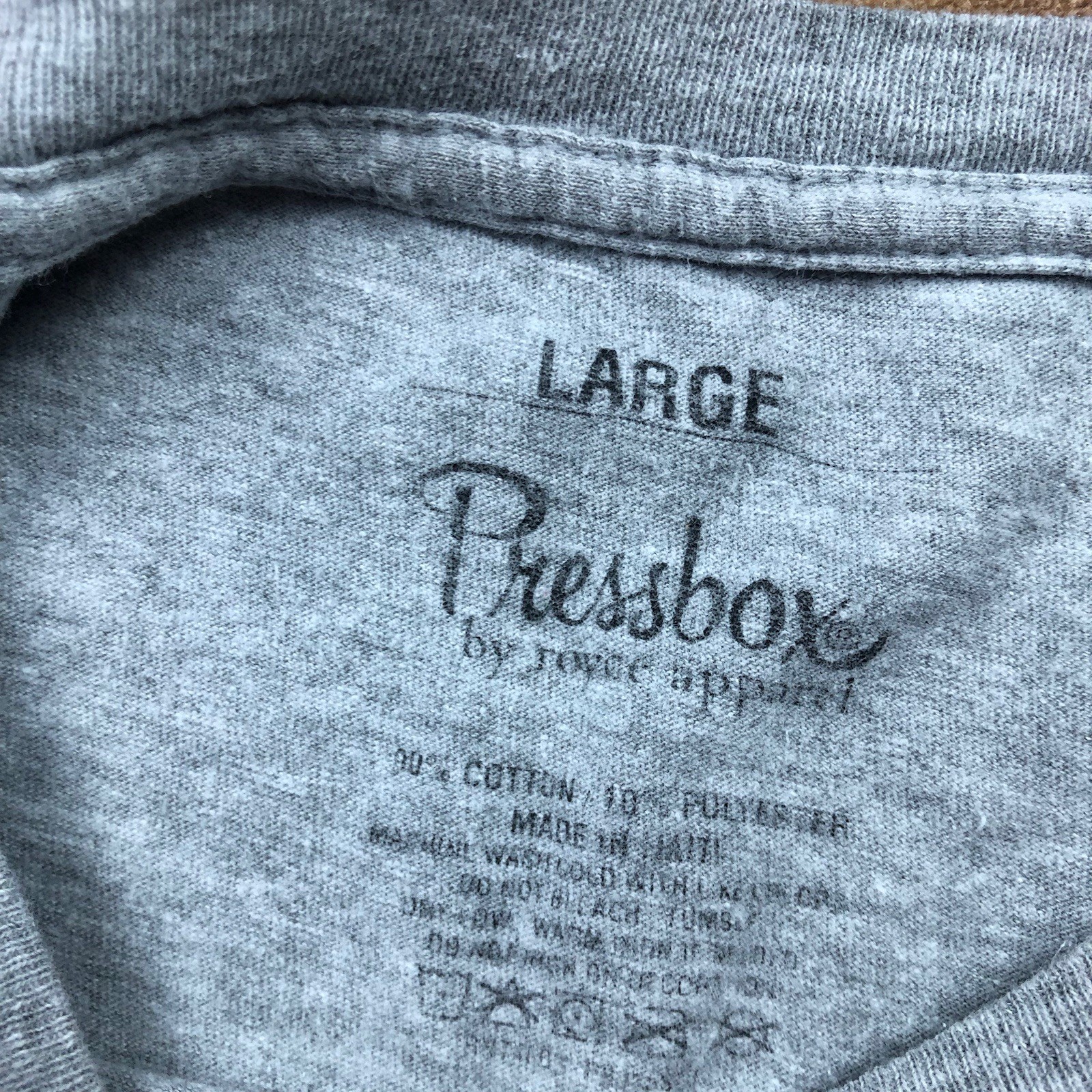 Pressbox Women Sz L Gray T Shirt Red Font Take Me To Sanford Stadium *Read