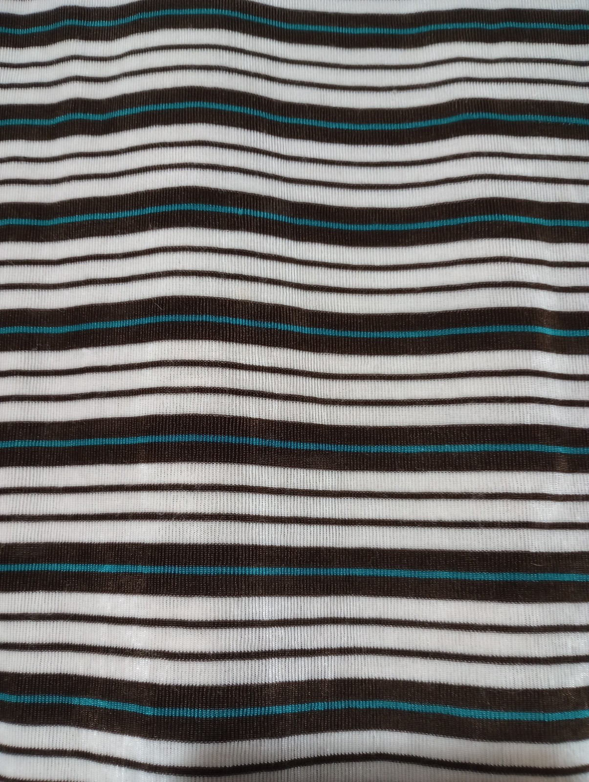 Citiknits Shirt Womens 1X Brown Black White Striped Sleeveless Stretch Top