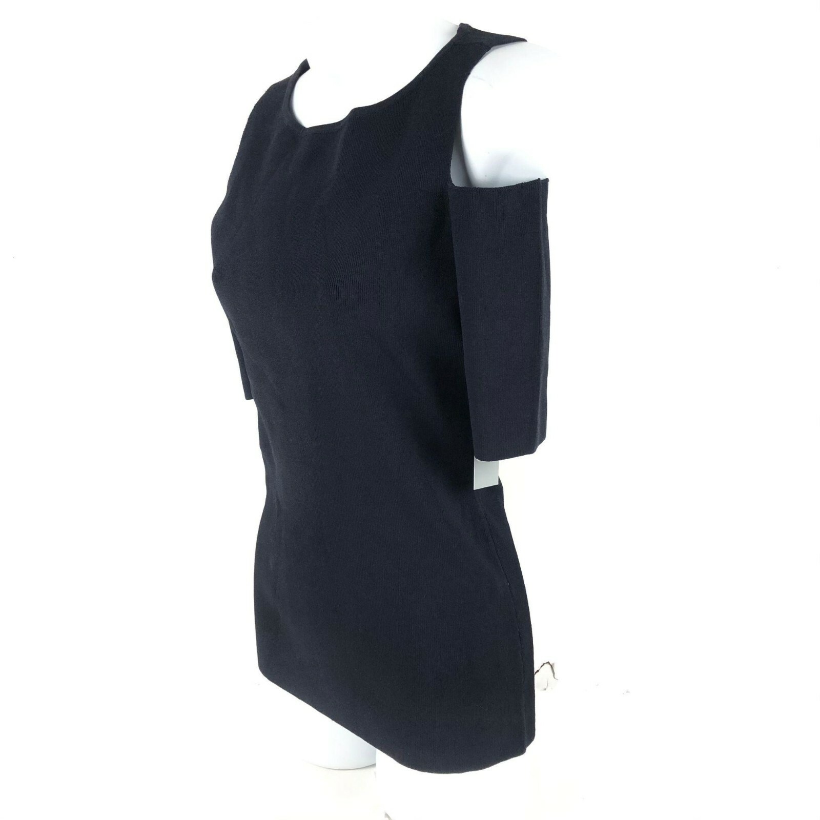 $179 New Nordstrom Classiques Entier Cold Shoulder Top In Navy Size XS