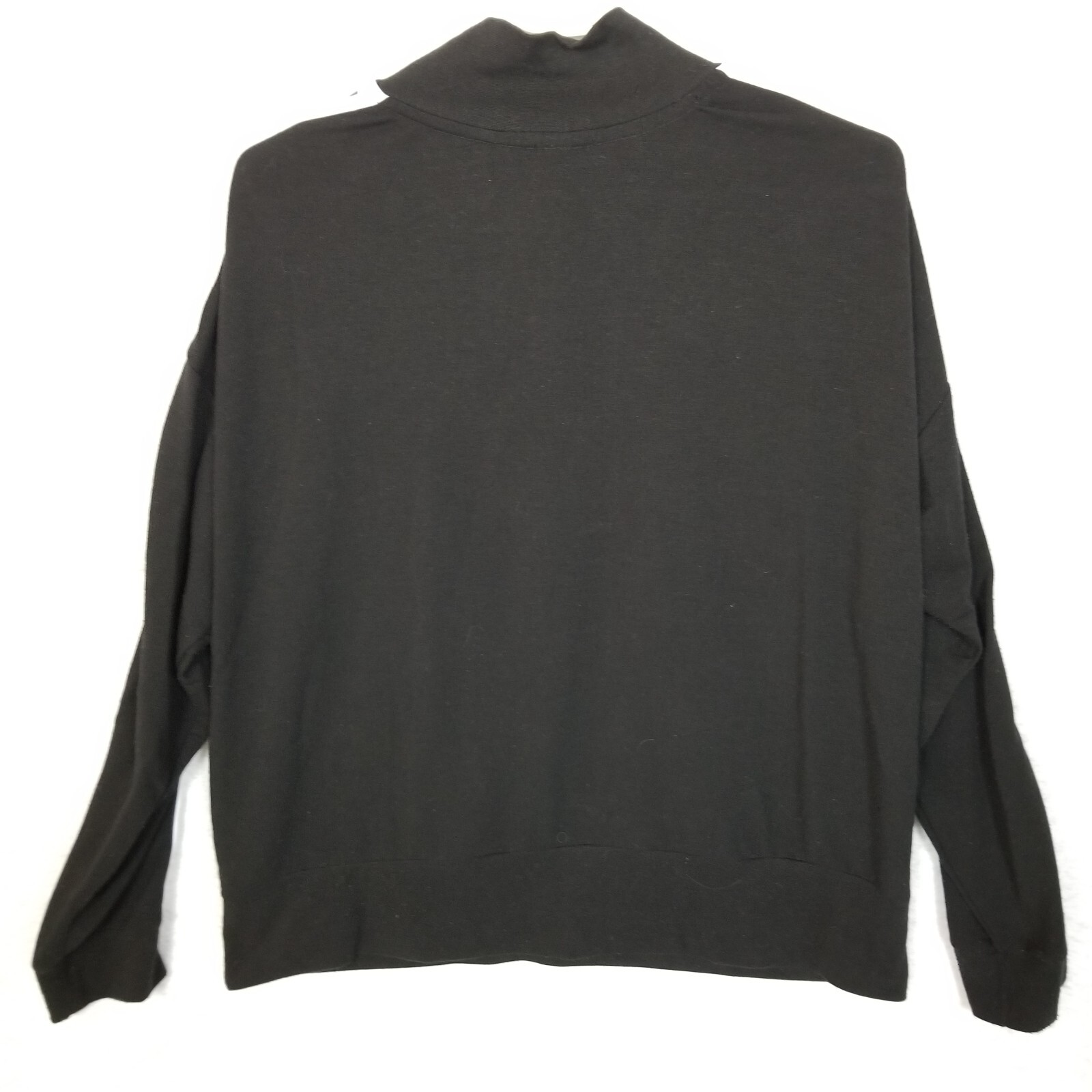 NO BOUNDARIES Halloween Skull Flower Love 1/2 Zip L/S Knit Top Black Junior XL