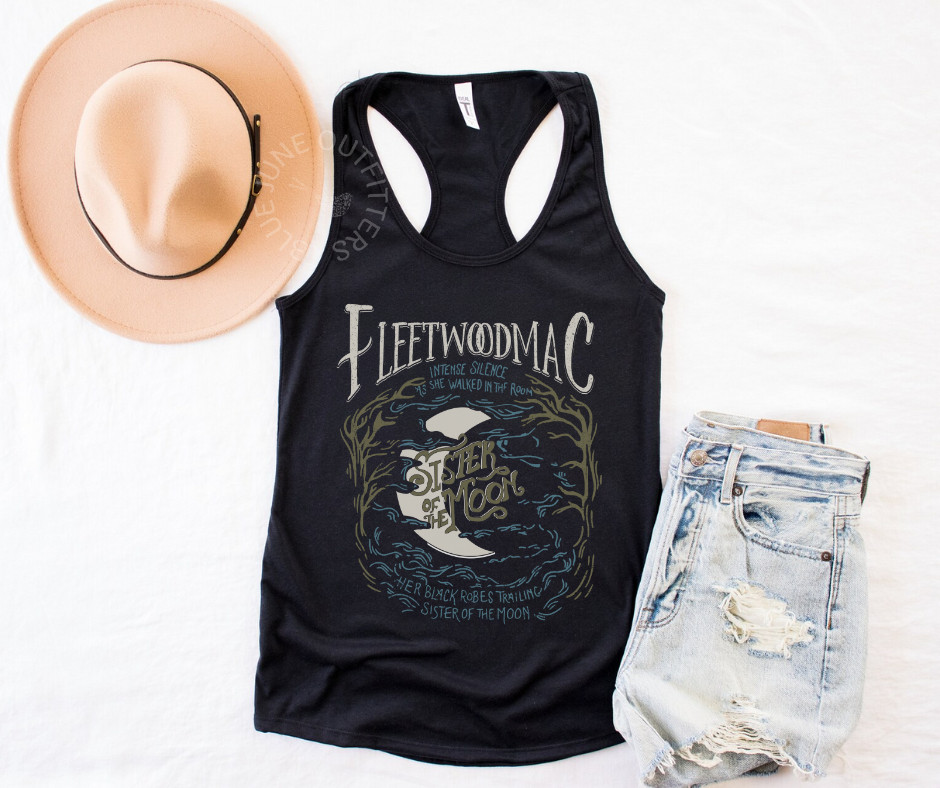 FLEETWOOD MAC TANK TOP | WOMEN’S RACERBACK TANK | RETRO BAND TANK TOP | HIPPIE