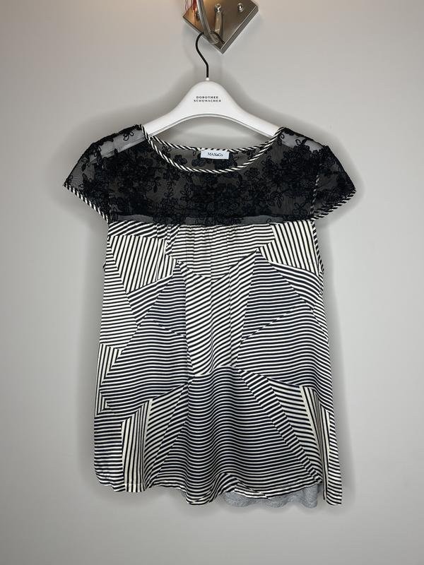 Women Max Mara shirt grey viscose 36