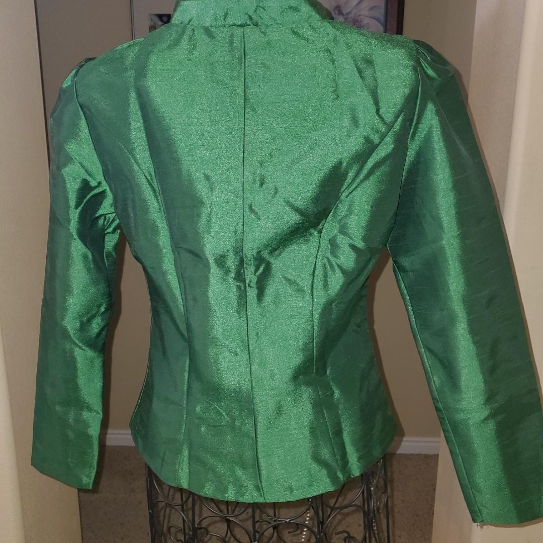 Thai Traditional Blouse Lao silk Elegant for Women size 32″ with Button