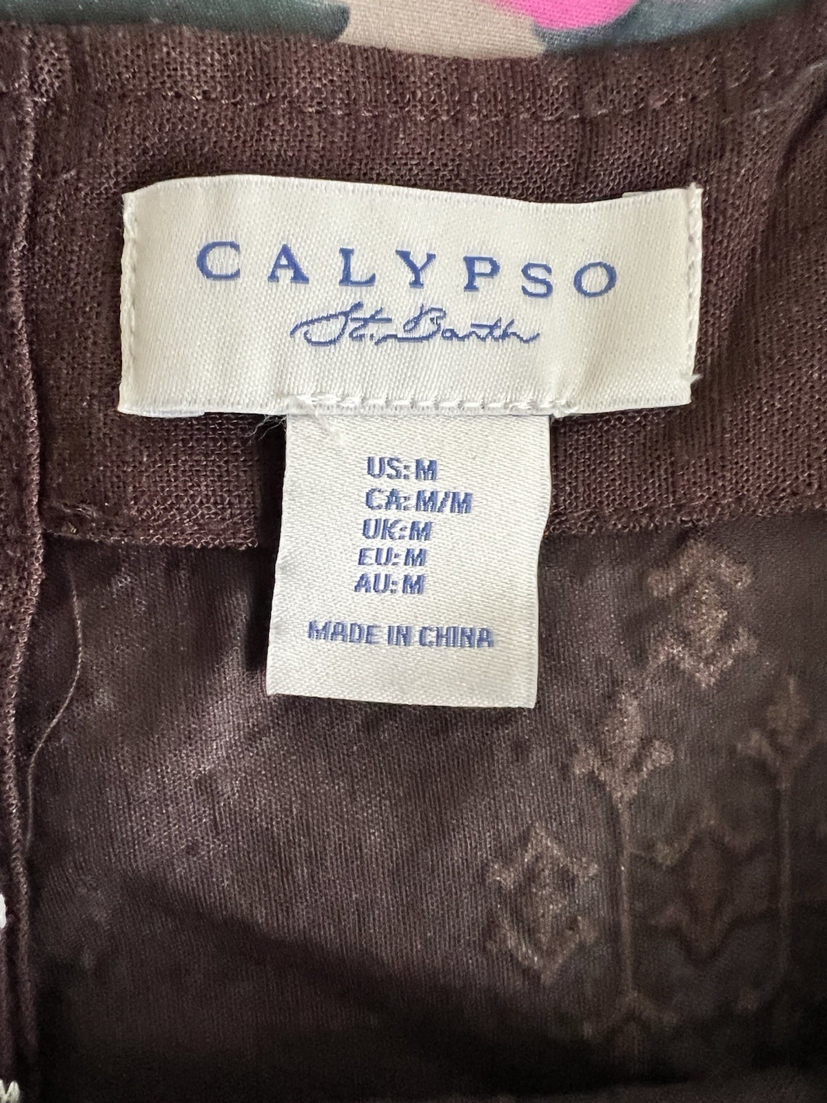 Calypso Women’s Black Cropped Embroidered Tank Top