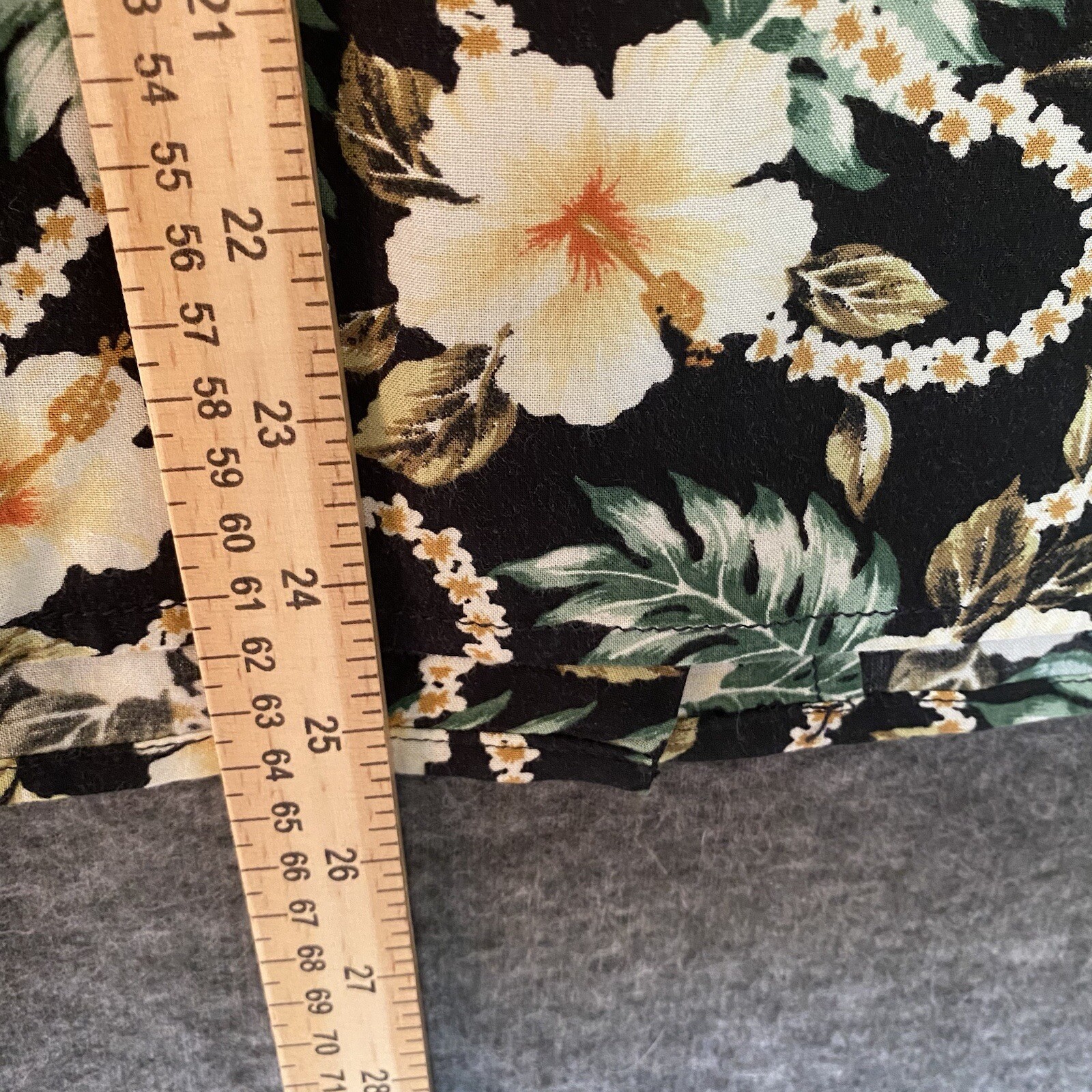 Ralph Lauren Denim Supply Top Women M Floral Hawaiian Shirt Aloha Beach Vacation