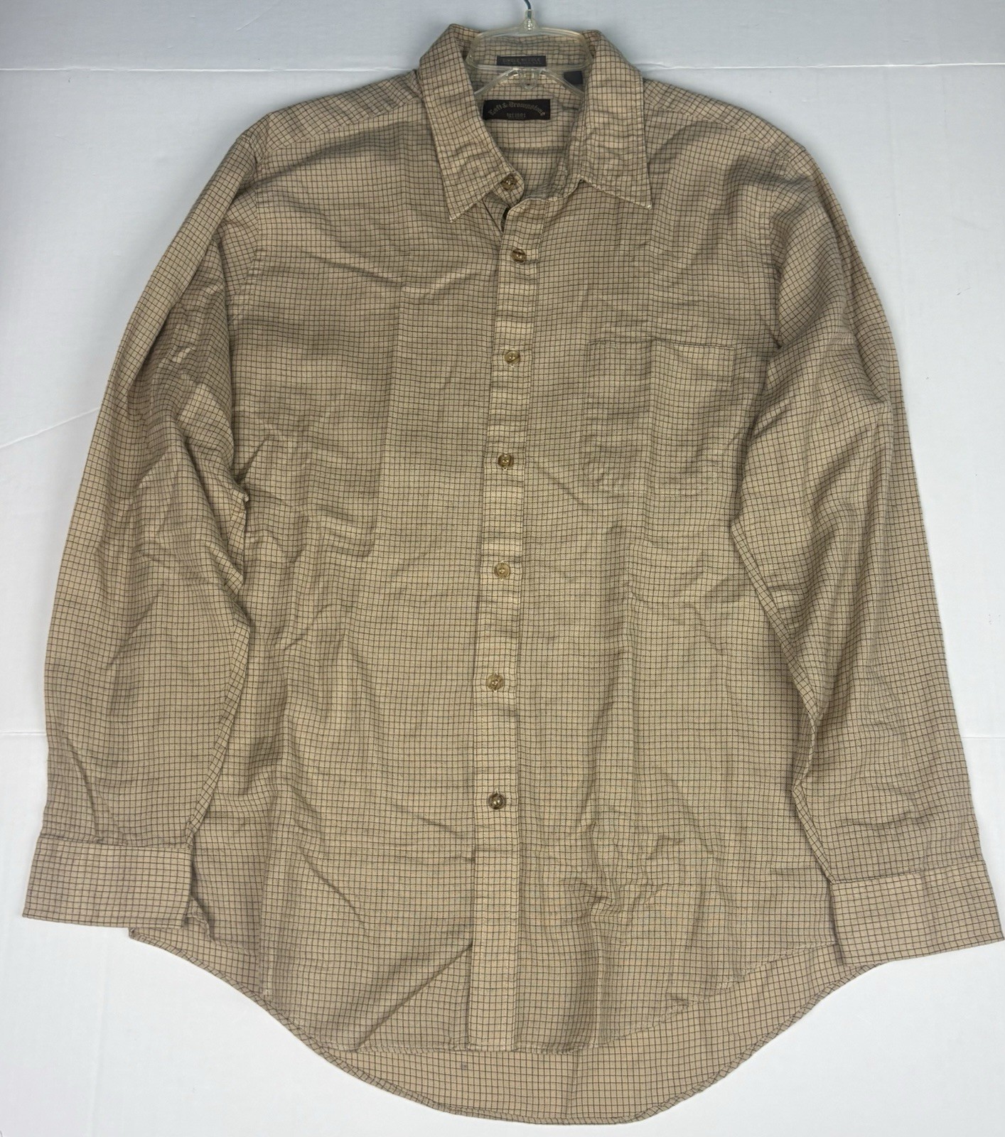 Upcycled Alice In Chains XL Shirt Plaid Long Sleeve Grunge Rock Roll Button Up