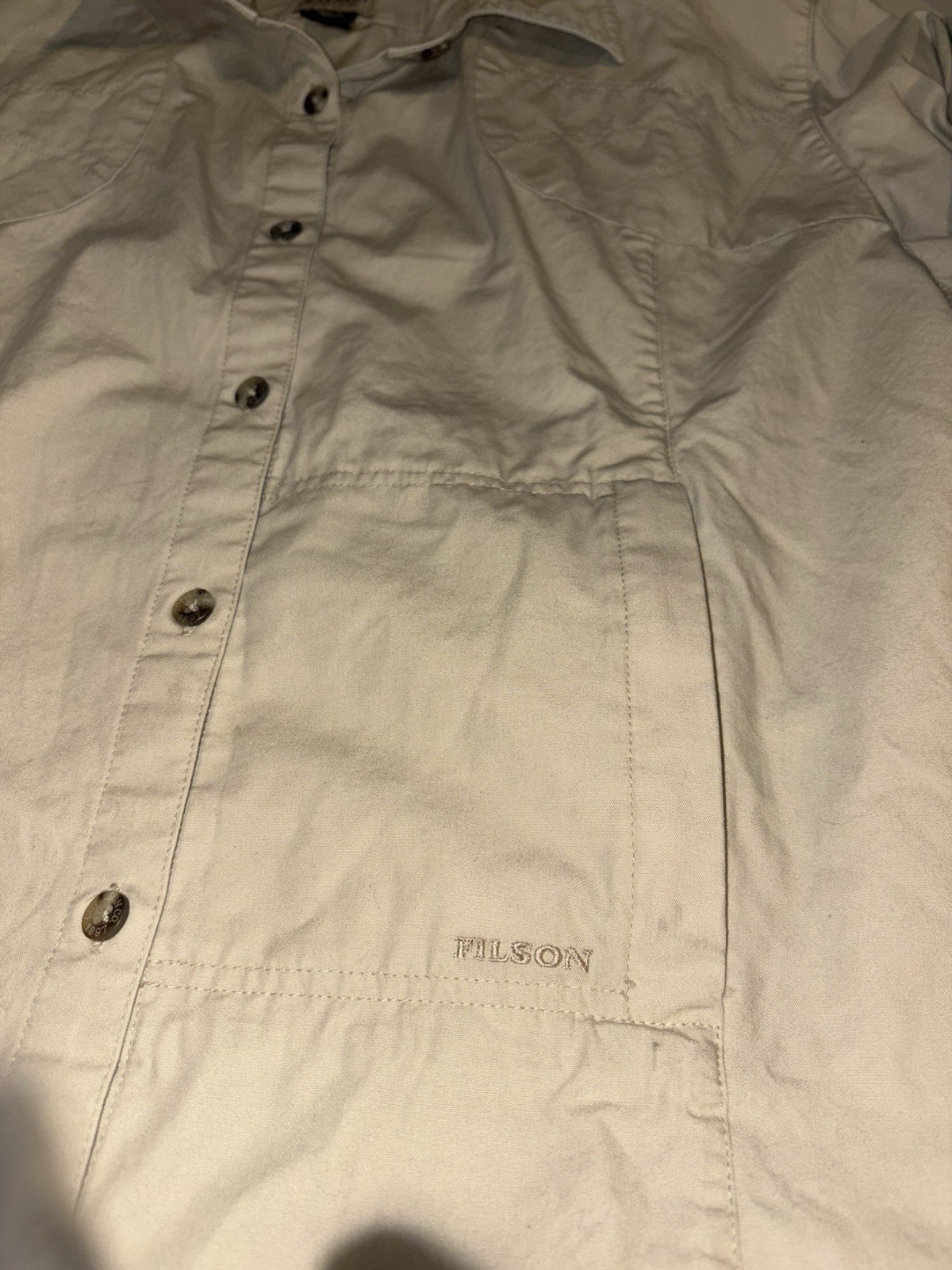 CC Filson Shirt Outdoors Alaskan Guide Workwear Shirt Women’s Large 100% Cotton
