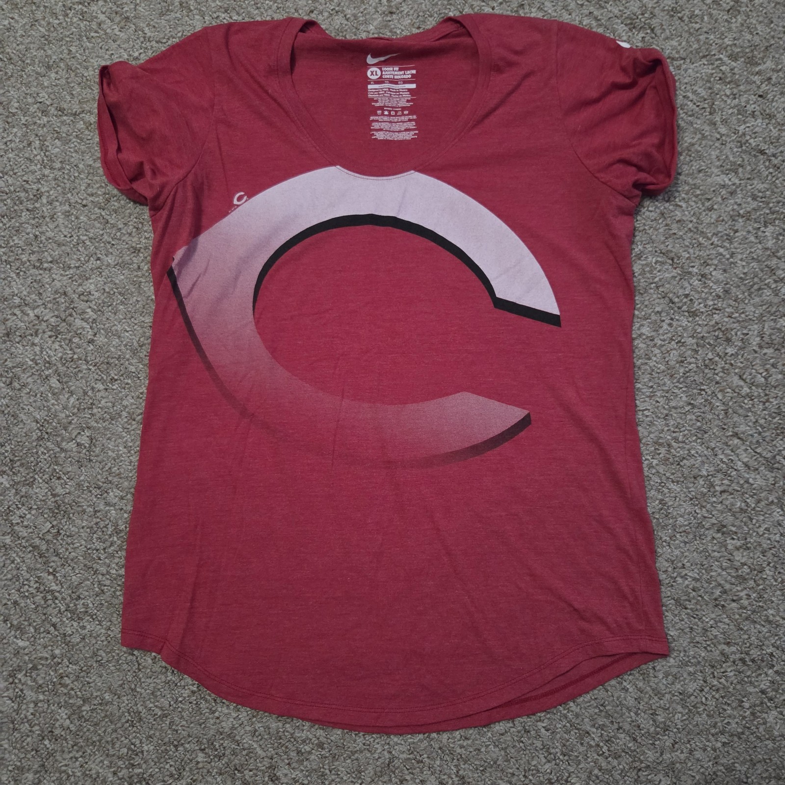 *NIKE* Major League Baseball Big Logo Cincinnati Reds NIGHT SHIRT …
