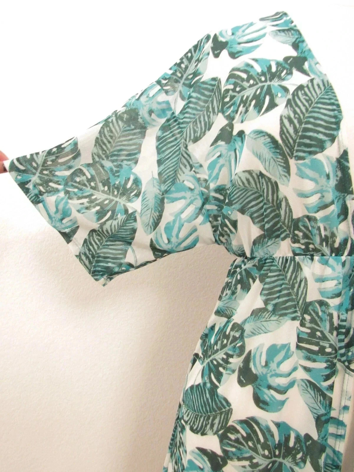 New Anthro Top Size Small Kimono Tropical Vacation Retro Boho Europe Bow Brunch