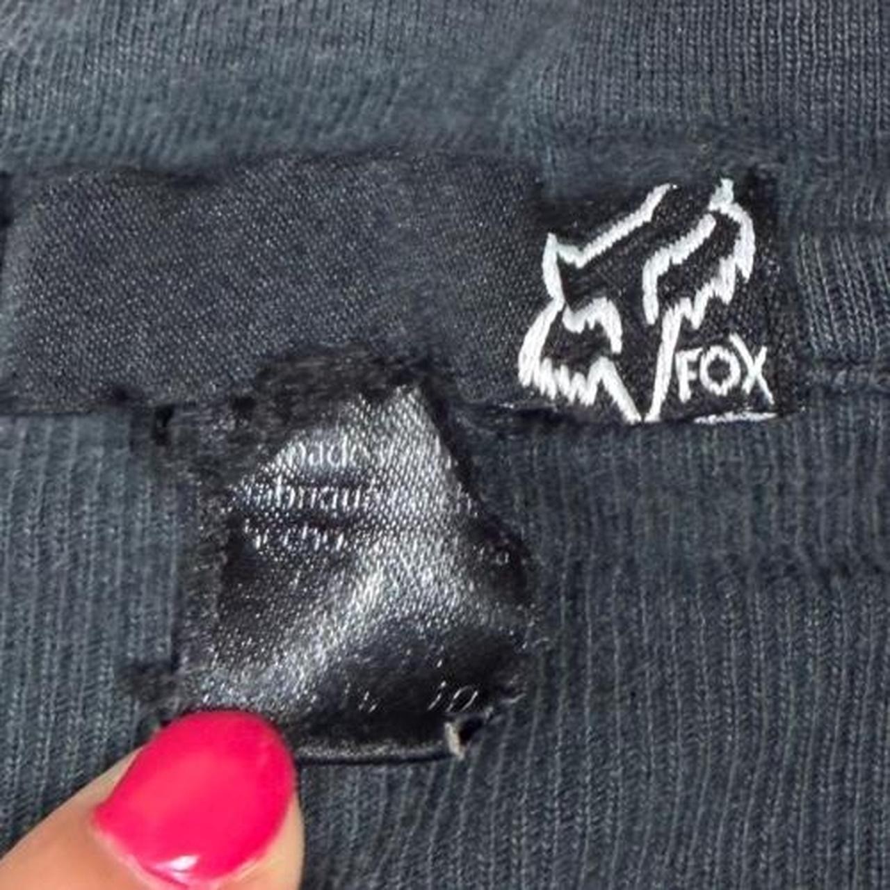 Y2K women’s fox racing thermal tee / Henley long sleeve, Size small black