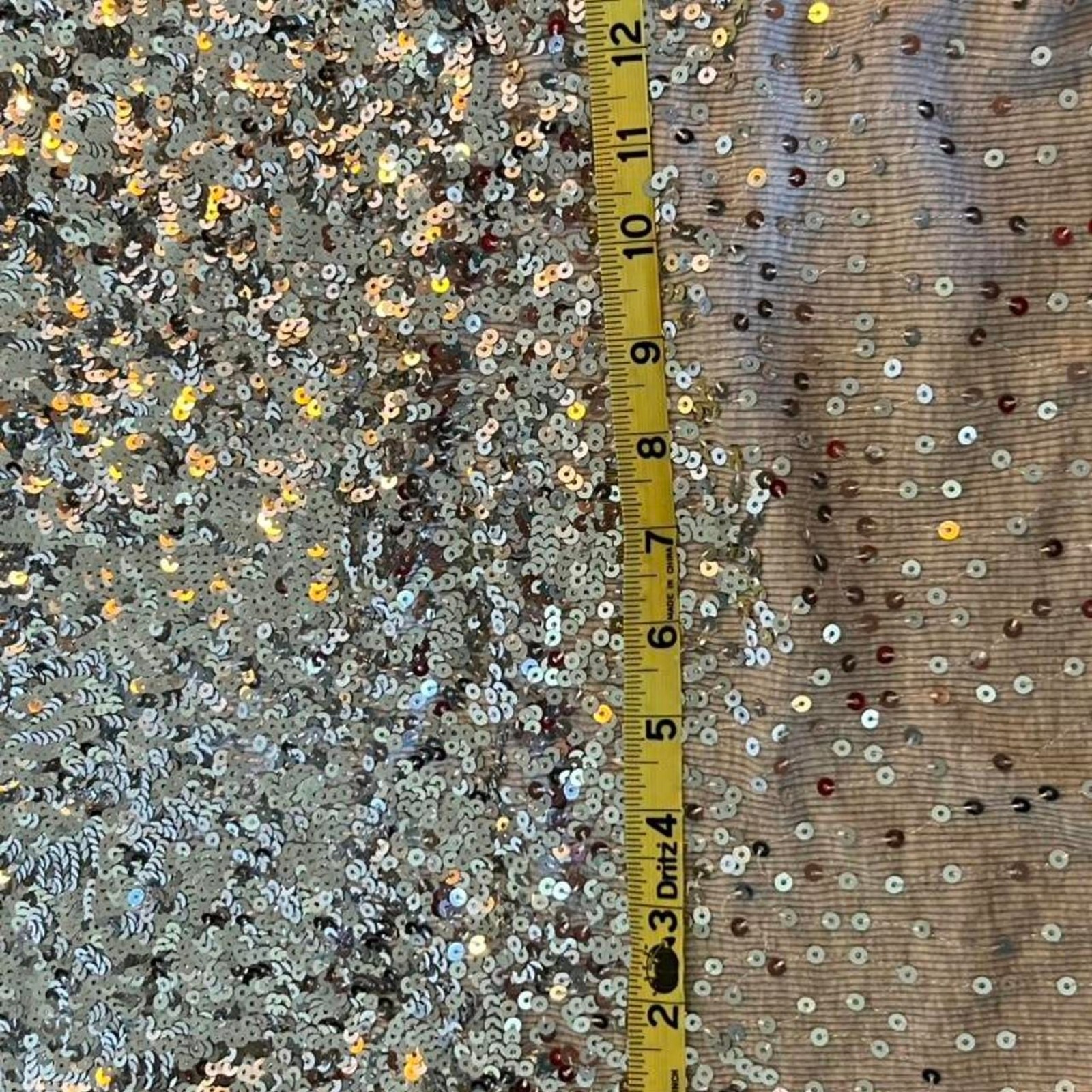 Vintage y2k Say what Silver Sequin Tank Top Scoop Neck Size L Hannah Montana