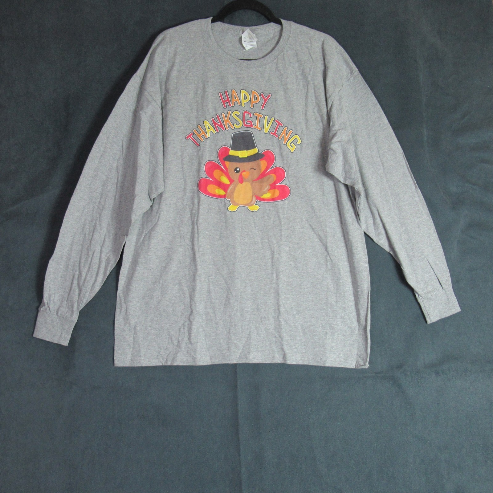 Adult Womens T Shirt Size XL Gray Thanksgiving Turkey Funny Holiday Tee Momcore
