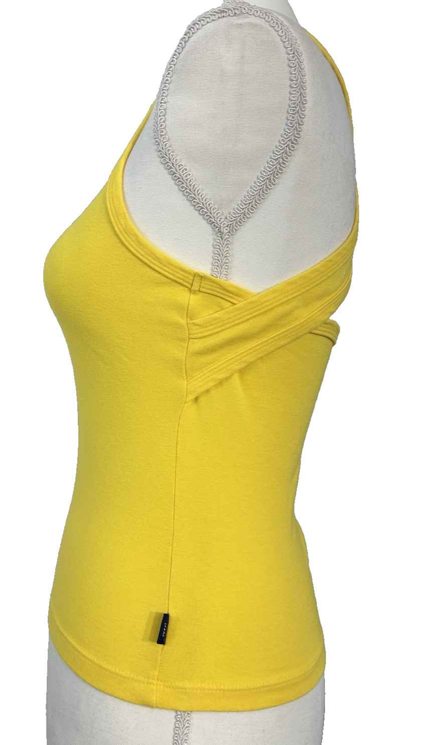 Vintage Tommy Jeans Emo Dopamine Yellow Tank with Crossover Back Sz M