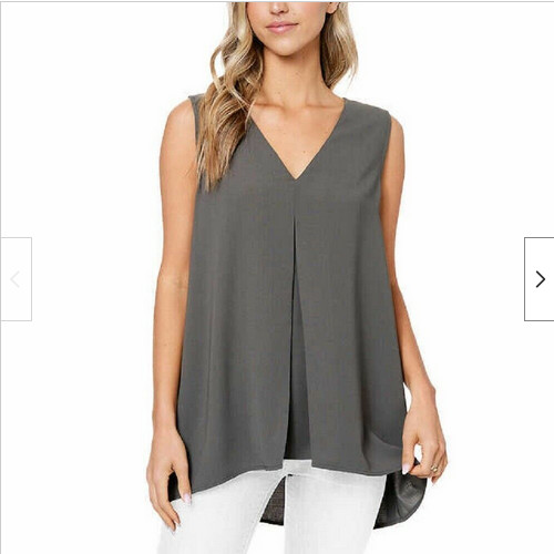Fever Ladies’ Sleeveless Tunic, (Solid Olive , Size M ) NWT