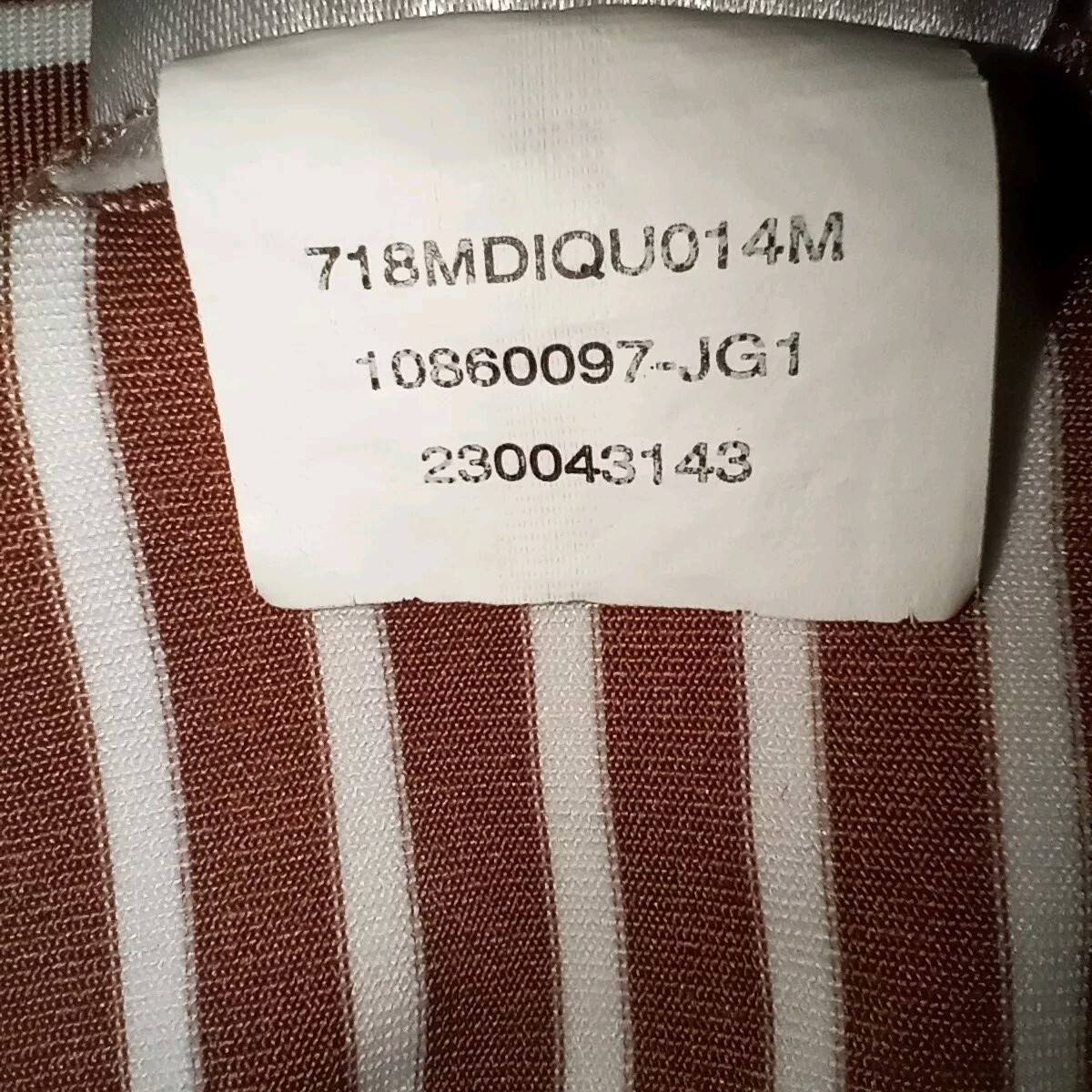 Jones New York Signature Women’s Knit Shirt Size M Brown & White Striped, LNC
