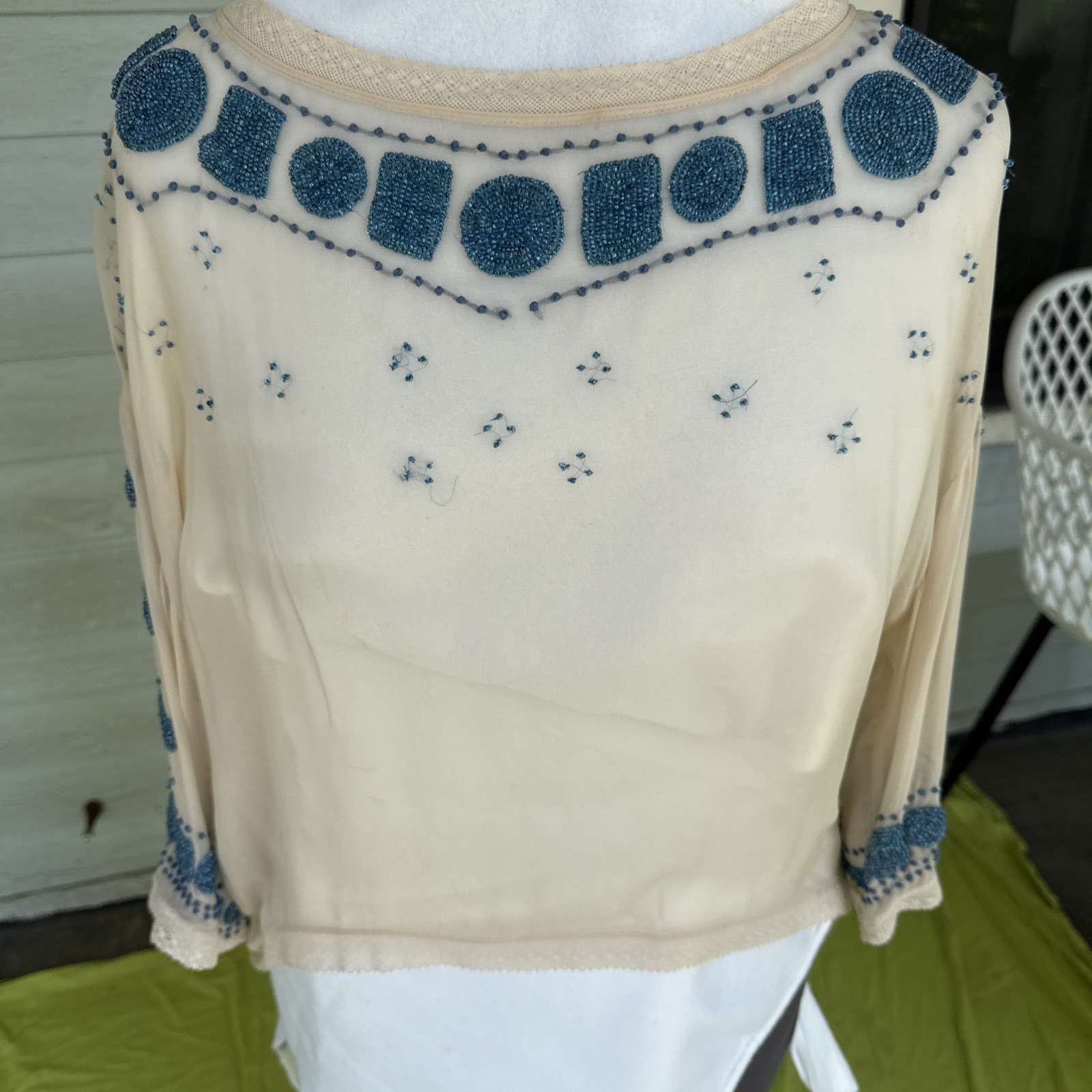 Juicy couture Silk beaded top