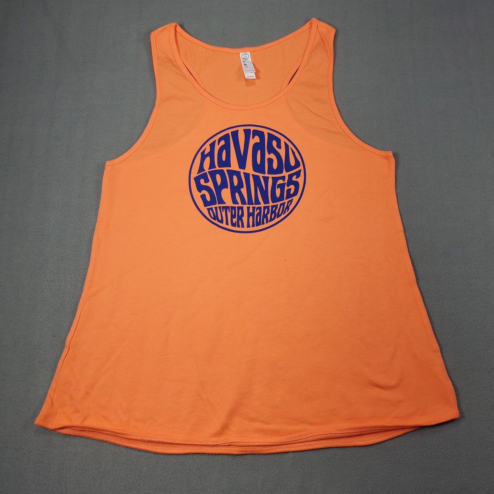Lake Havasu Tank Top Shirt Medium Womens NWOT Peach Havasu Springs Outer Harbor