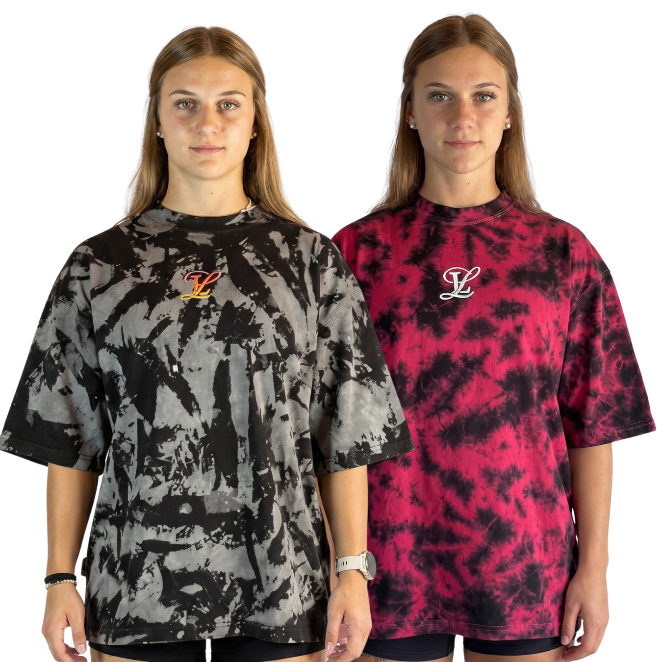 Unisex Cotton Oversized Tshirt Mens Women Washed Tie Dye Gym Tee Top T Shirt