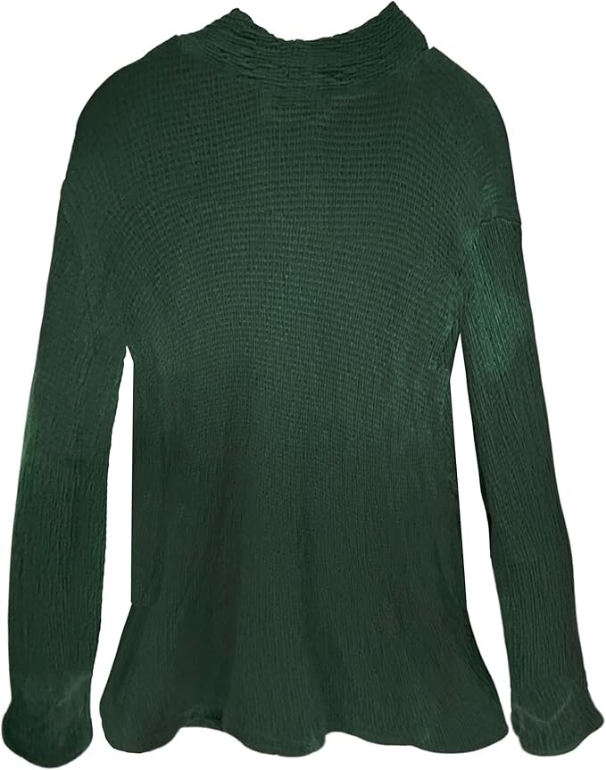 Kim & Cami Long Sleeve Sweater, Stretchable Rayon-Polyester Blend Breathable