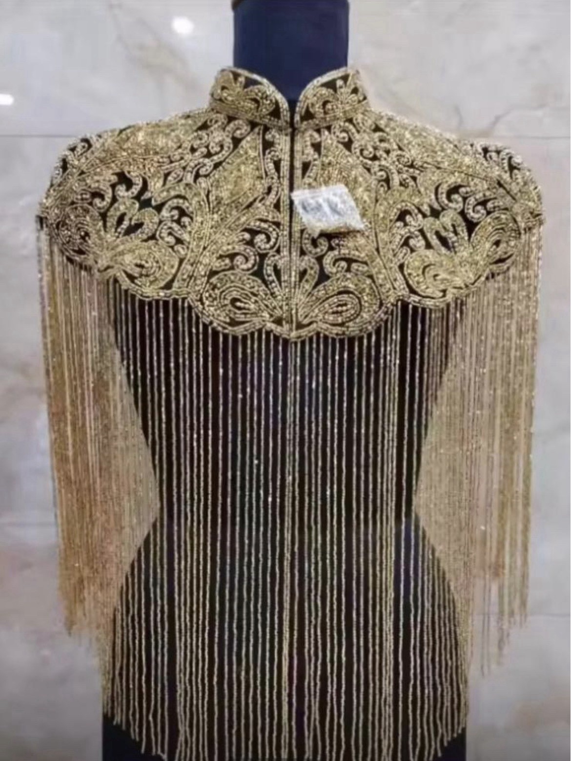 Tassel Shawl Handmade Beaded Full Embroidery Retro Cloud Shoulder