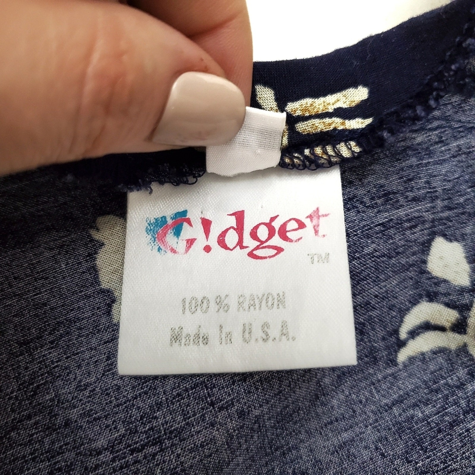 Gidget Vintage Floral Tropical Crop Top Retro Boho Made in USA Rayon Indie