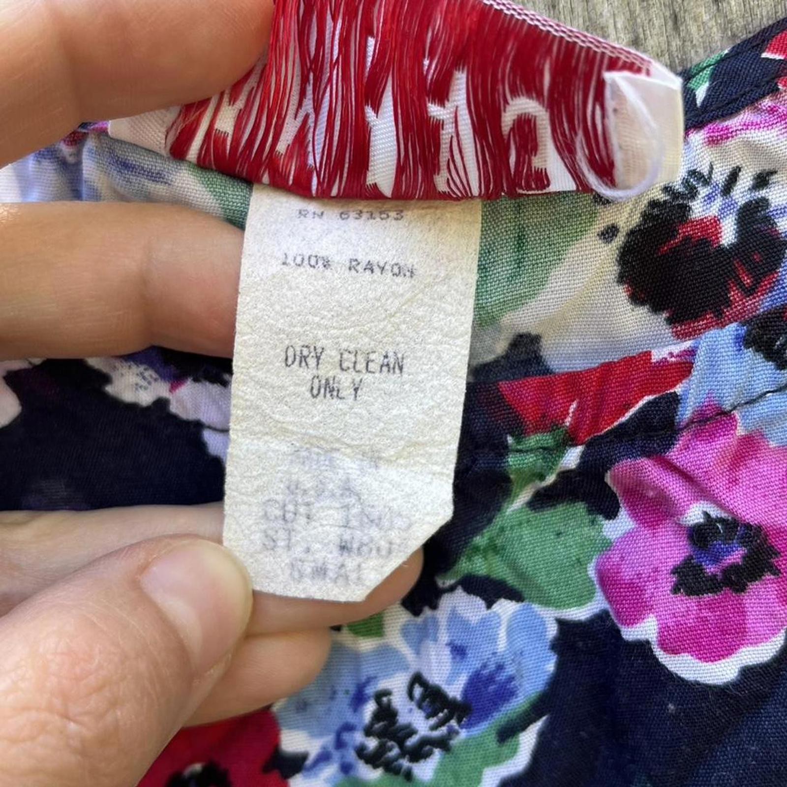 Vintage 90s RAMPAGE Floral Tank S Small Vacation Cruise Summer Garden Flower