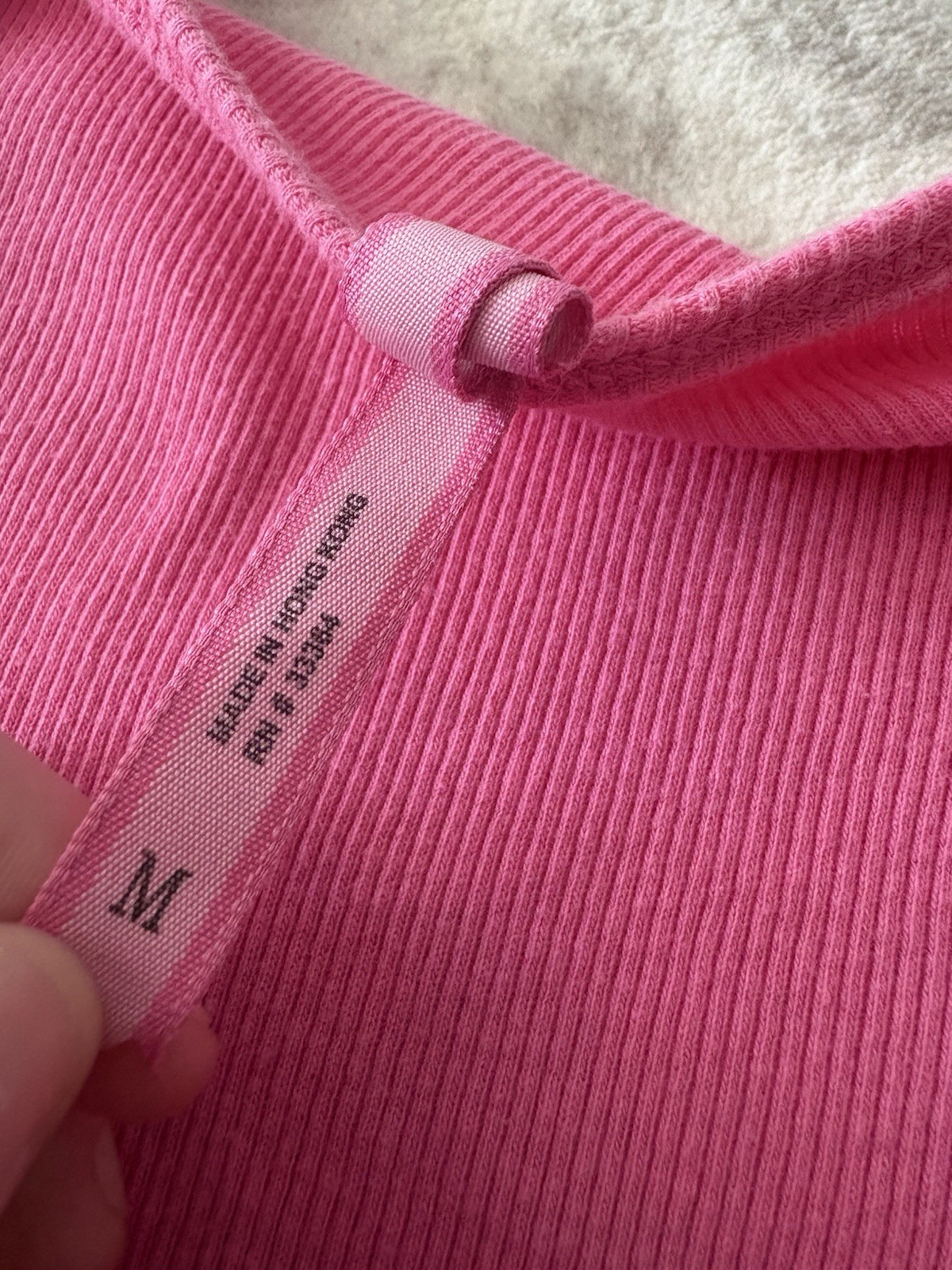 En Crème Women’s M Pink Knit Beaded Scoop Neck Sleeveless Pullover Tank