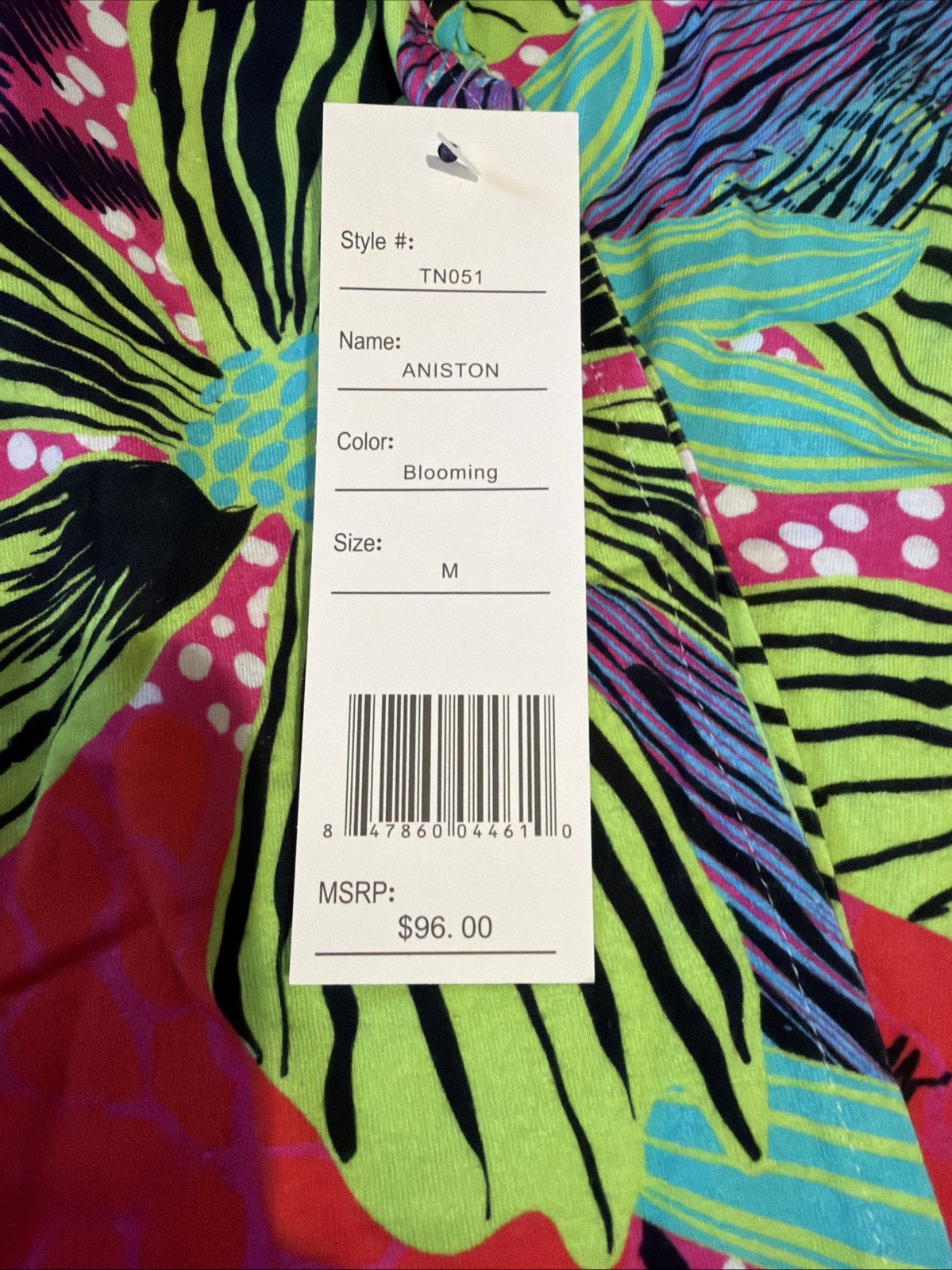 Tracy Negoshian Aniston Floral Print Cotton Blend Top Shirt. Size M. NWT!