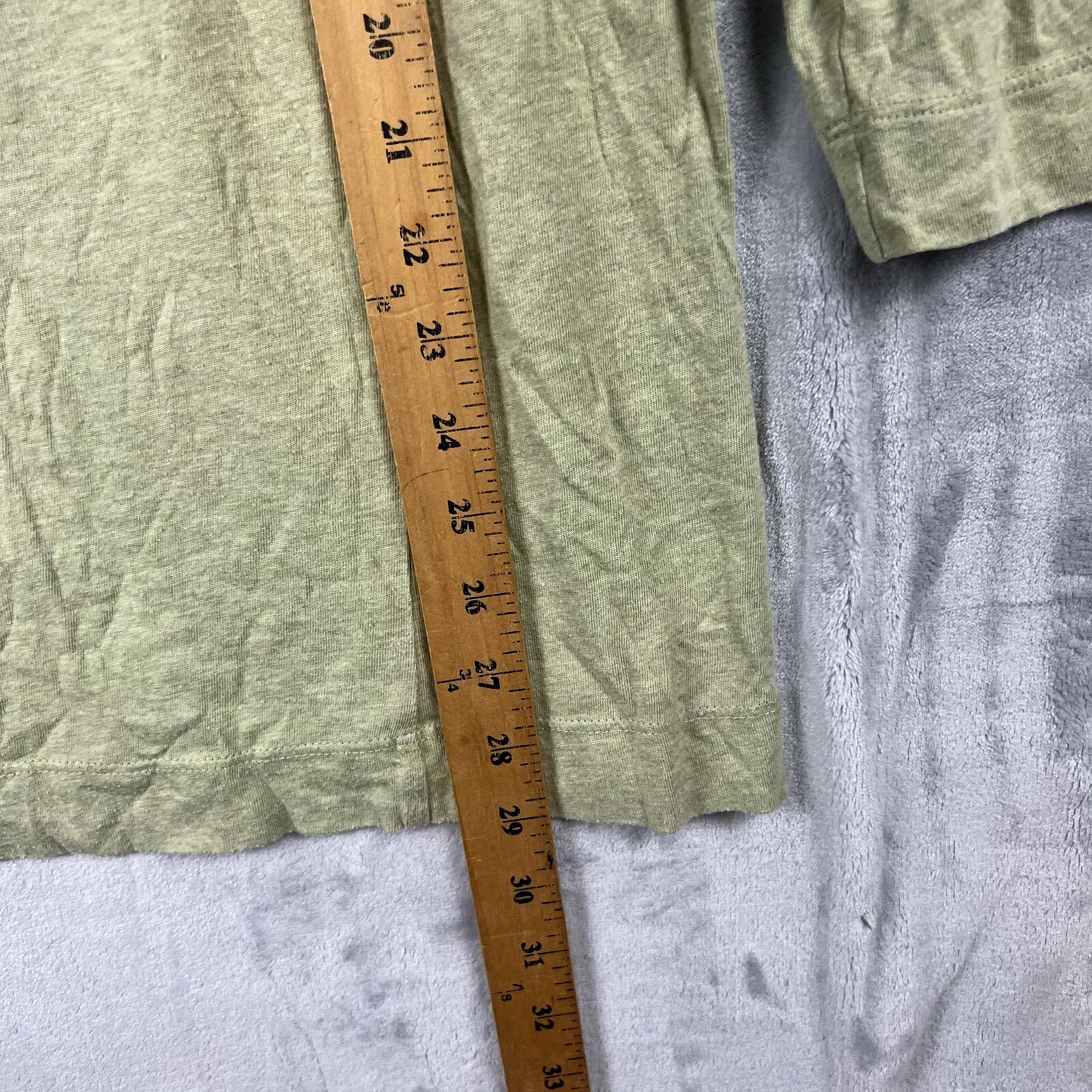 J Jill Pure Jill Medium Green Seamed Cow Neck Tunic Top 100% Pima Cotton