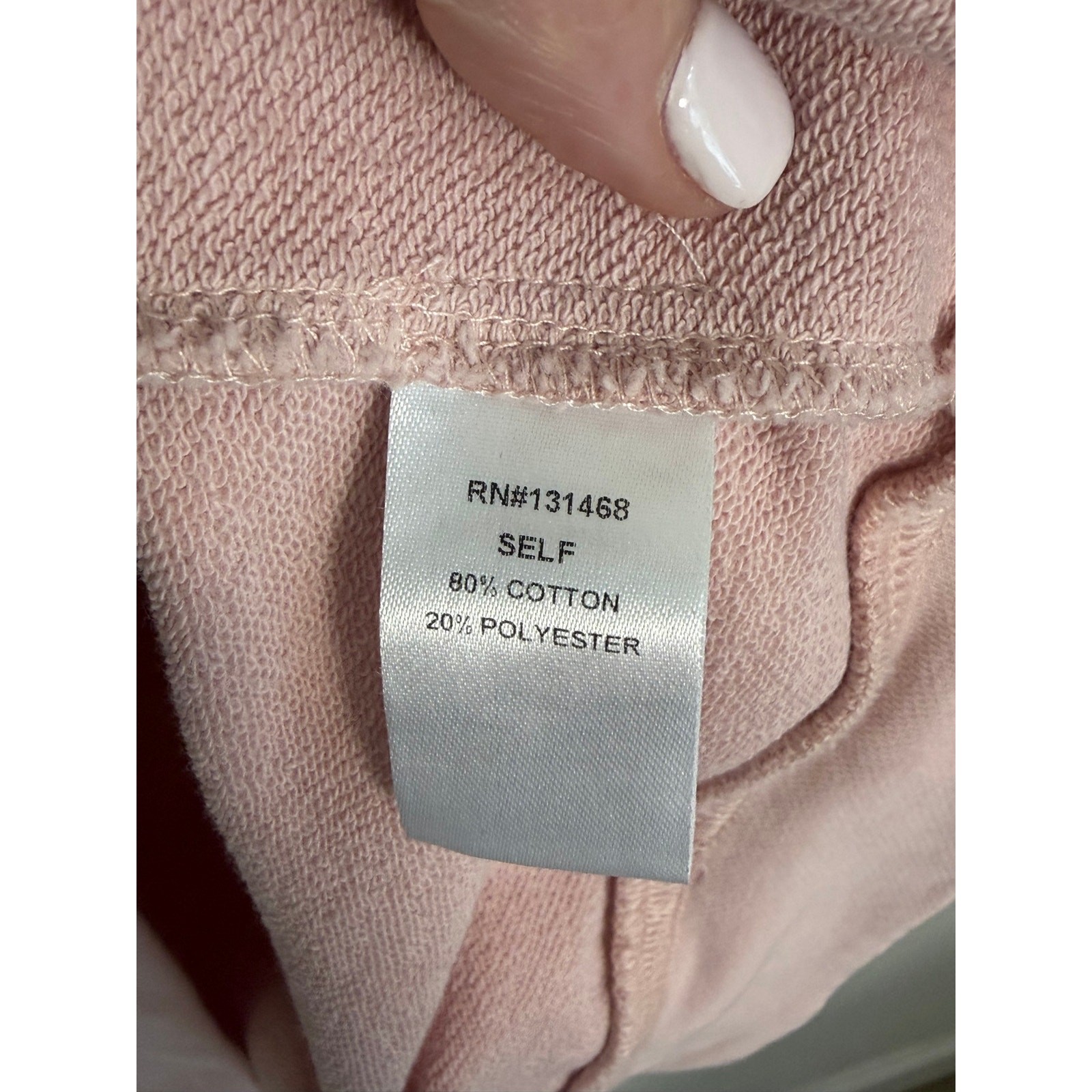 Avara Light Pink Love Sweatshirt size large
