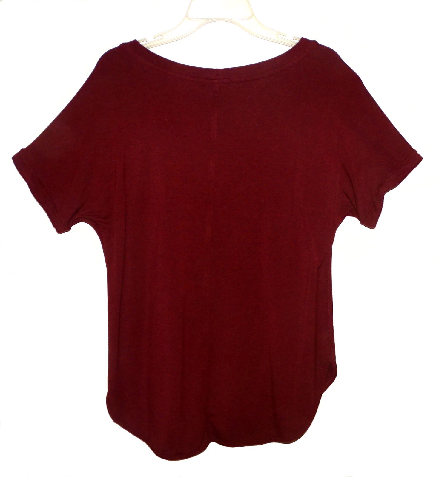 Sz L Matty M Stretchy Pullover Burgundy Rayon/Spandex