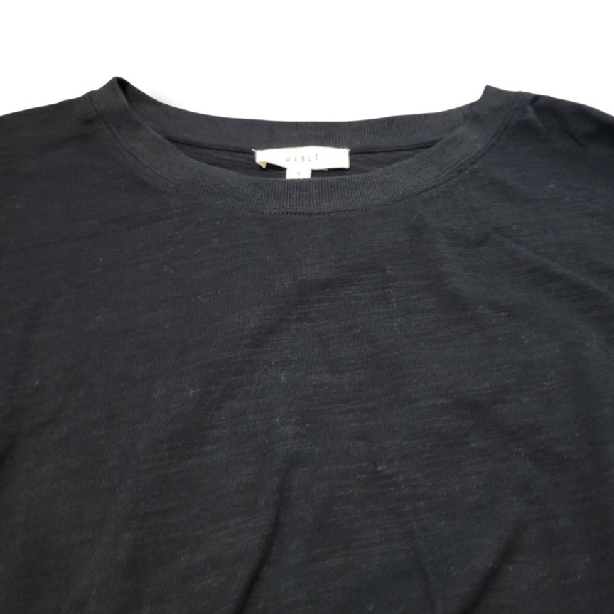 Mabel Top Size Small SM Oversized Long Sleeve T-Shirt Crop Top Front Tie T-Shirt