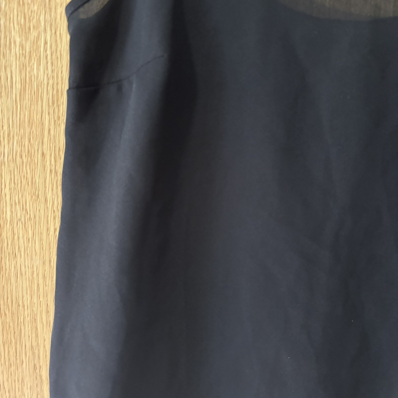 Coquette Fairy Grunge Sheer Black Chiffon Layering Cami Top UK 6 Primark
