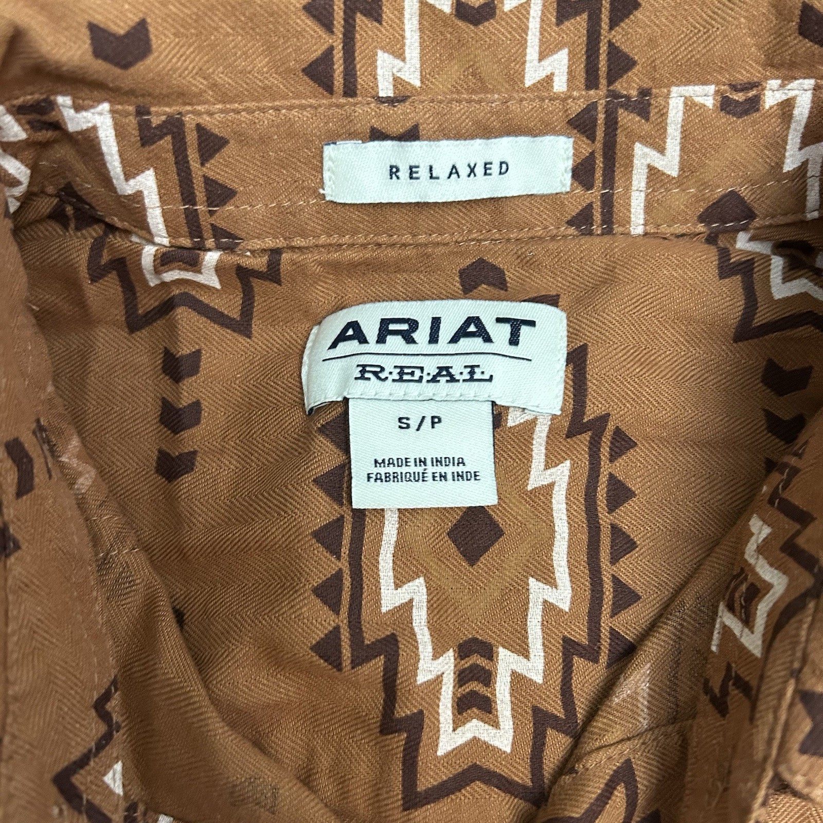 Ariat Real Women’s Billie Jean Button Down Shirt Southwestern Small Relaxed New