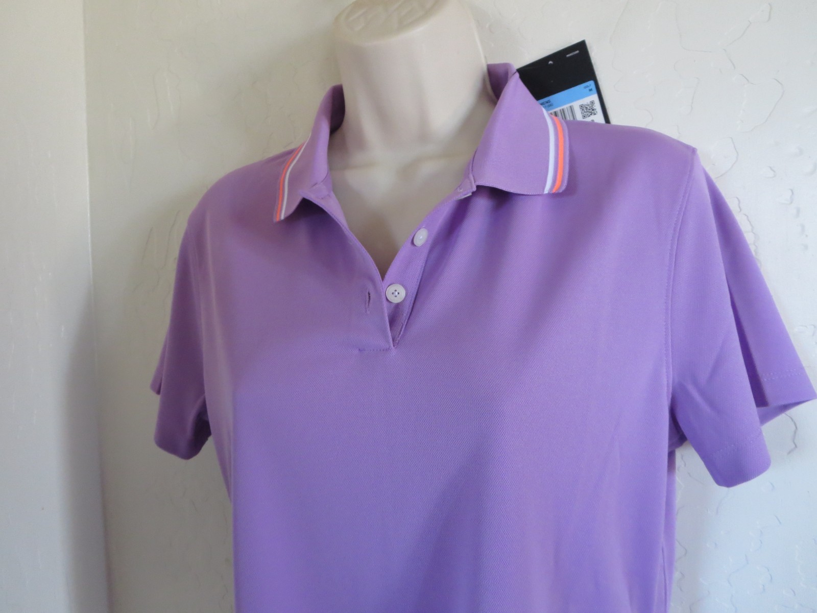 NIKE MOVE TO ZERO DRI FIT WOMEN SHORT SLEEVE GOLF POLO SHIRT, LILAC, MEDIUM, NWT