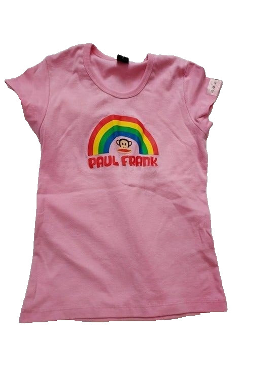Vintage Paul Frank Julius Tshirt, Rainbow, Pink, Size Small