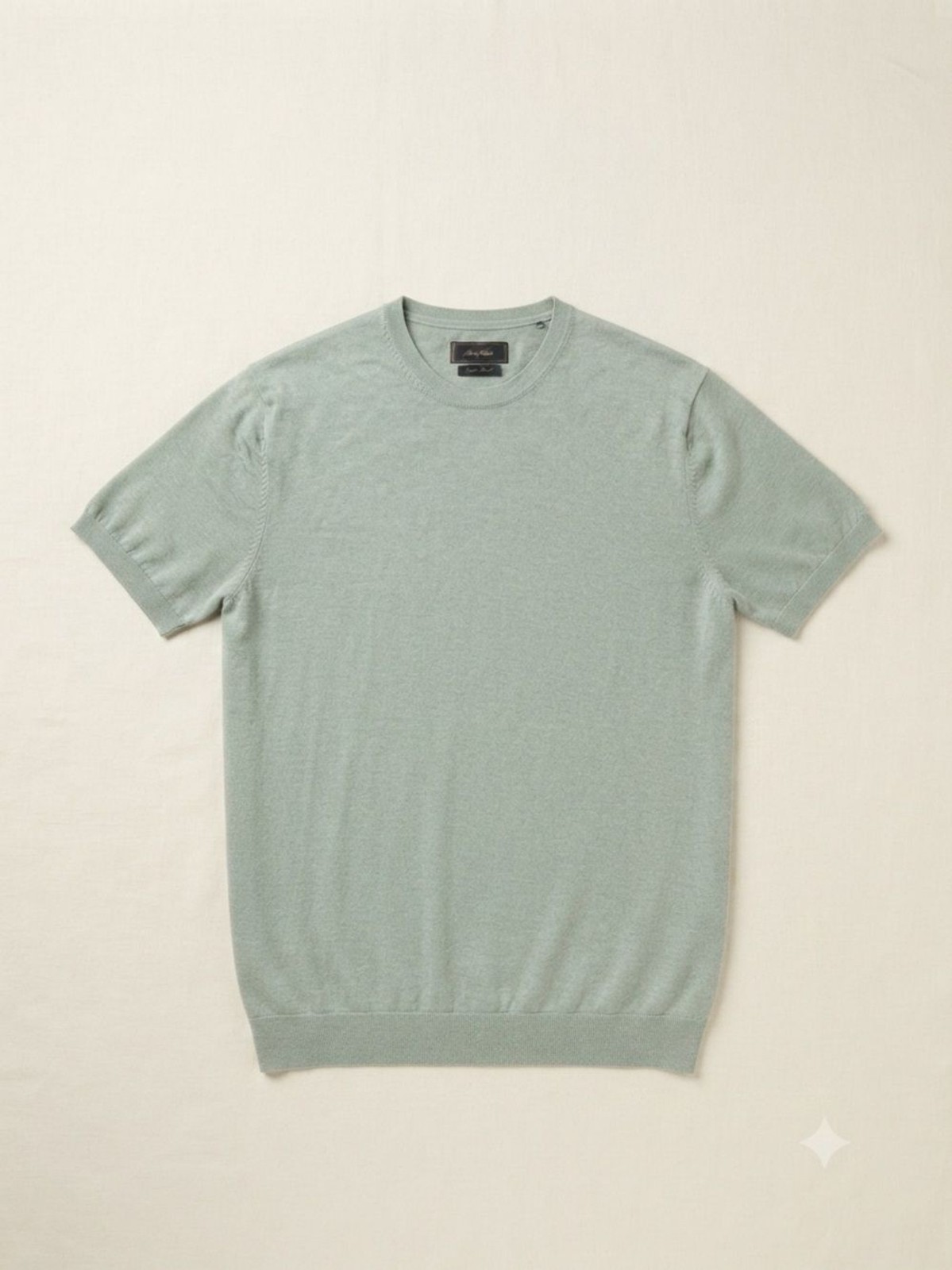 Porter & Ash Short Sleeve Knit Top in Light Sage – Women’s Casual Pullover XL