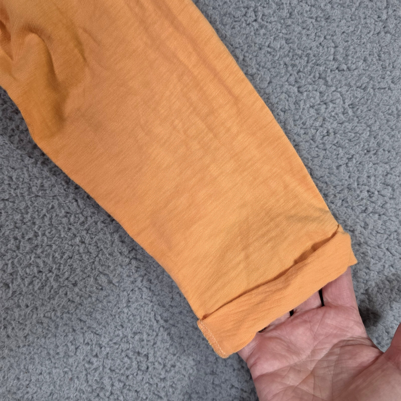 Soft Surroundings 100% Pima Cotton Tunic Top Womens Medium Orange Keyhole Back