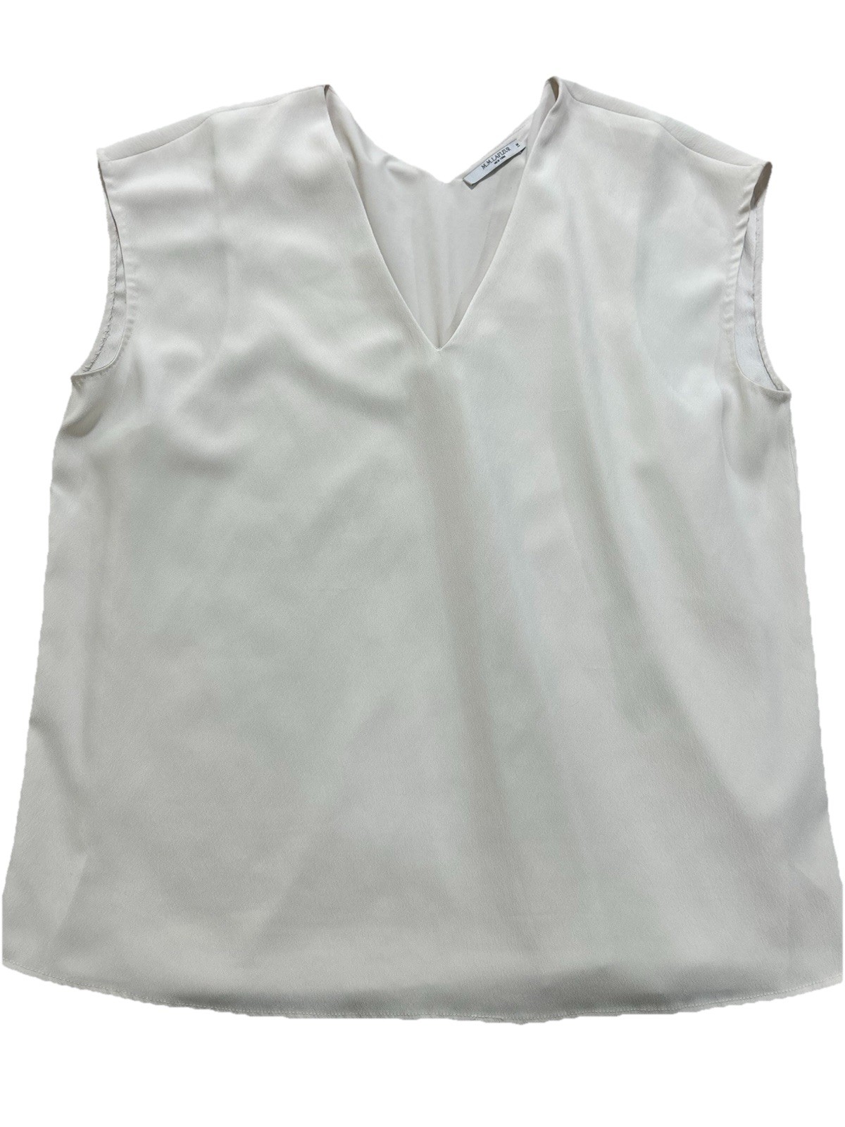 MM Lafleur Women’s M The Joan V Neck Top White V Neck