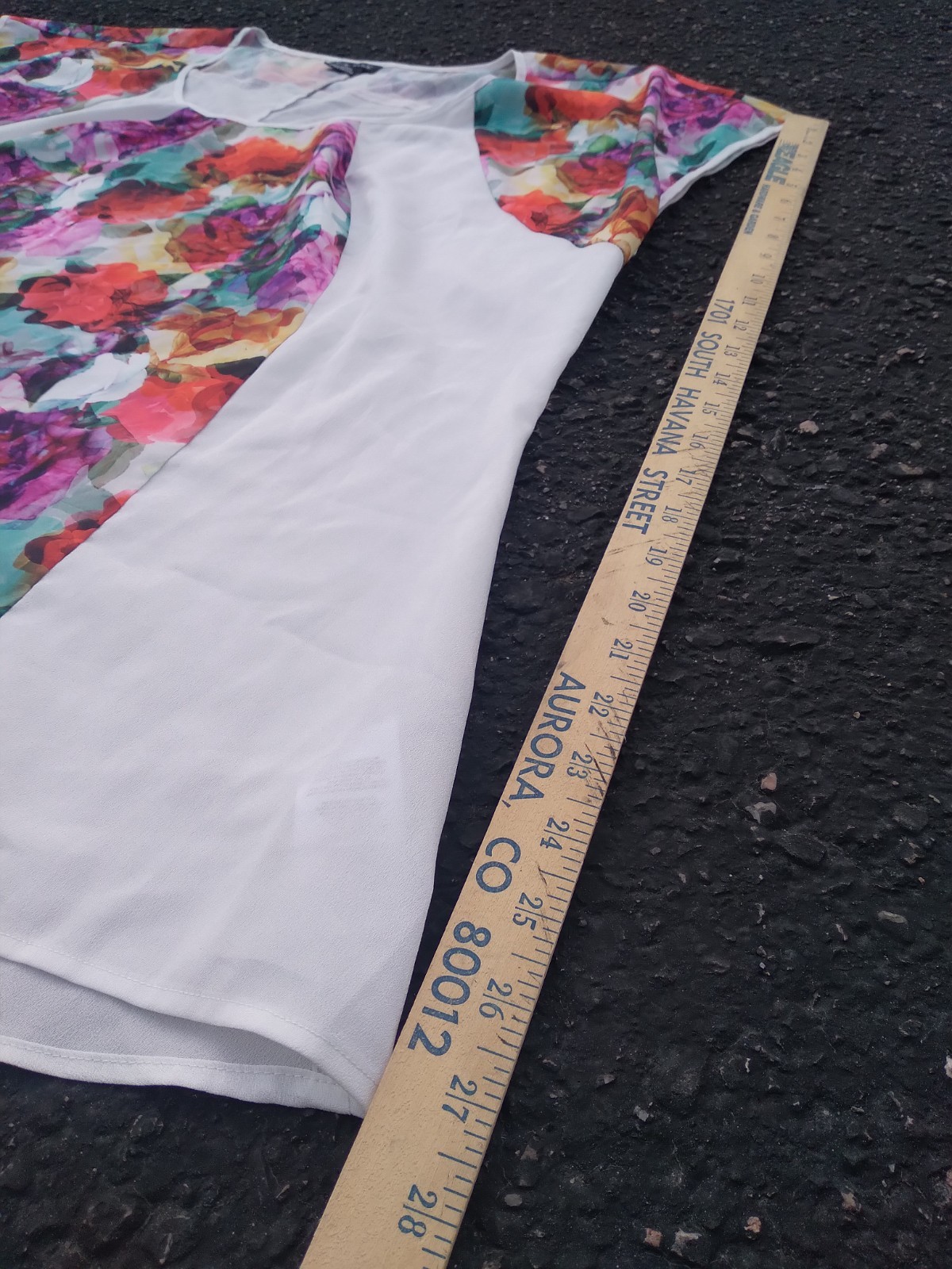 City Chic 2XL Sleeveless Shirt Floral White Red