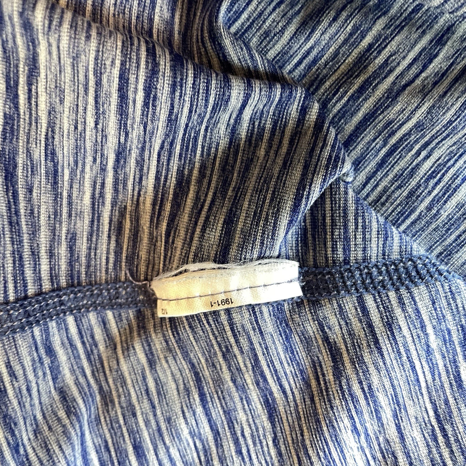 Gap Fit Tank Top Womens XS Blue Striped Gym Exercise Yoga Racerback GapFit
