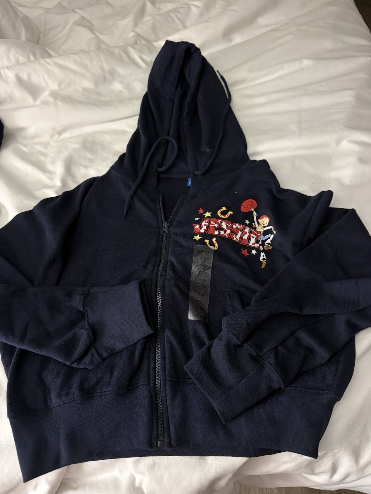 MD Juniors Disney/PIXAR Toy Story 5 Jessie “YEEHAW” Zip Up Jacket Hoodie, NWT!