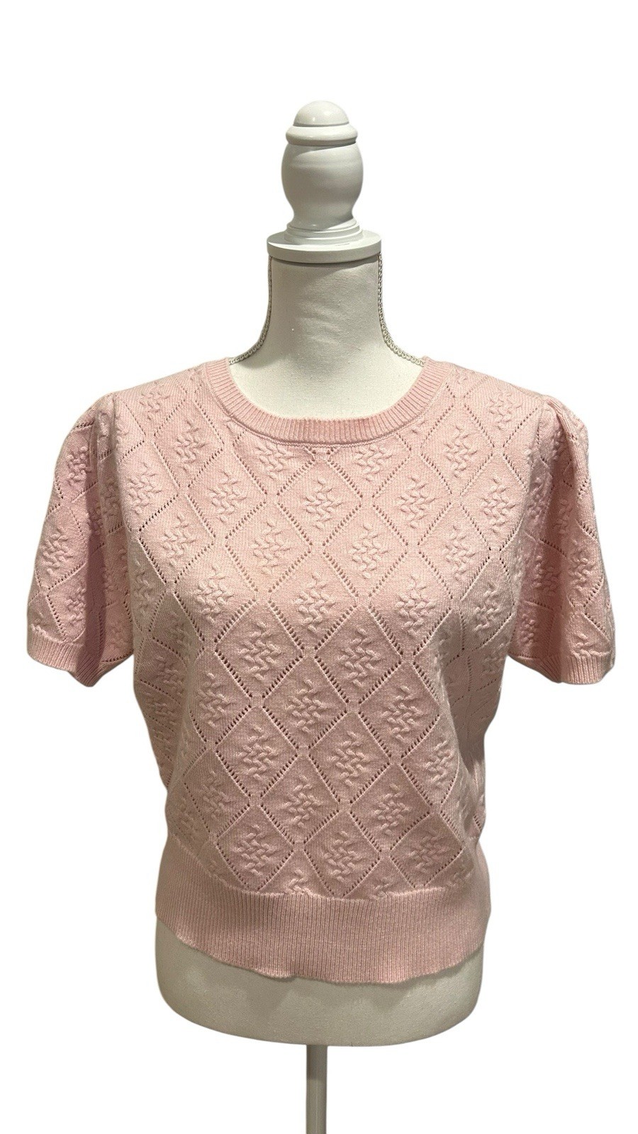 Cyrus Pink Knitted Top, Size M